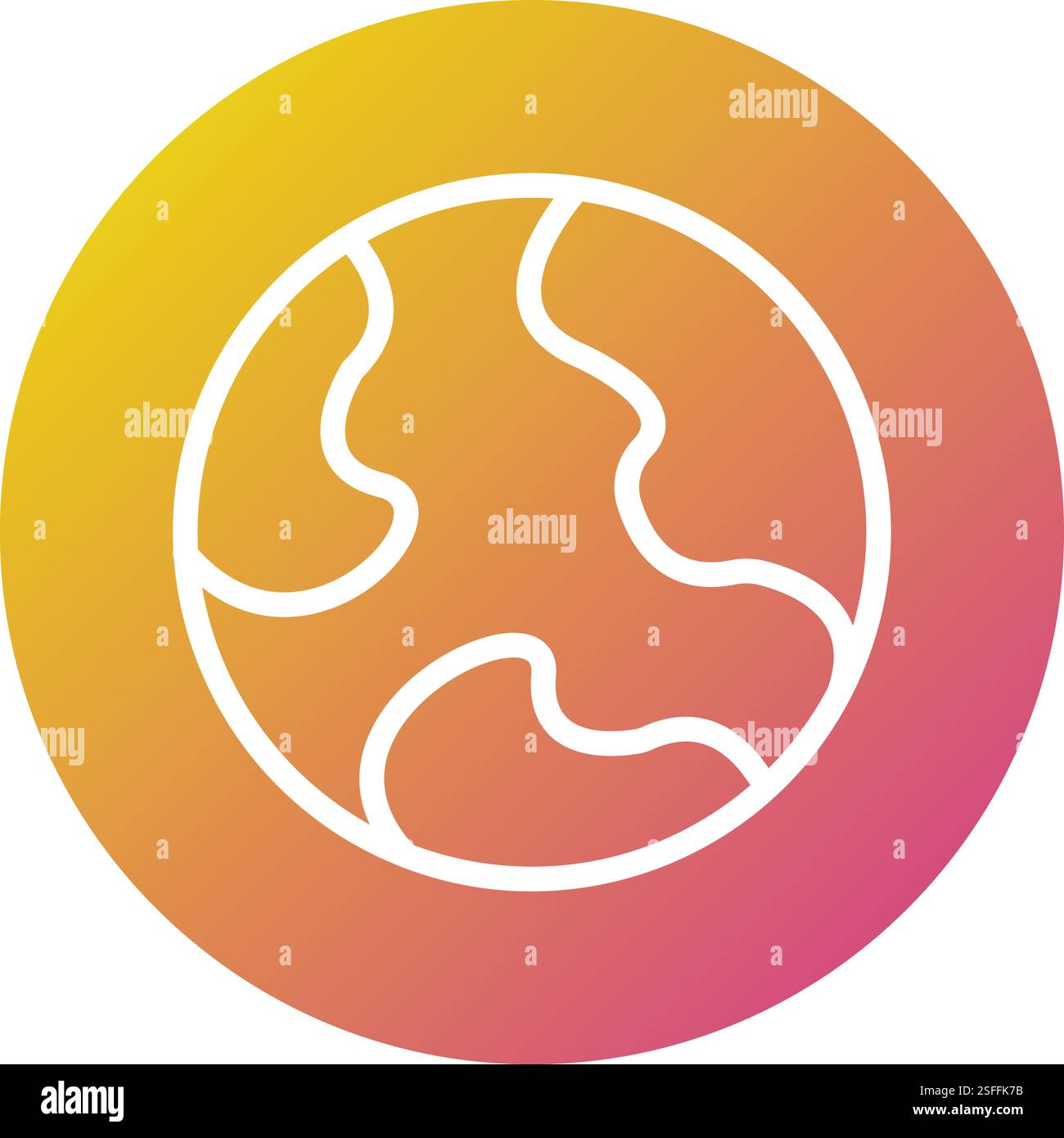 Earth Vector Icon Design Illustration Stock Vector