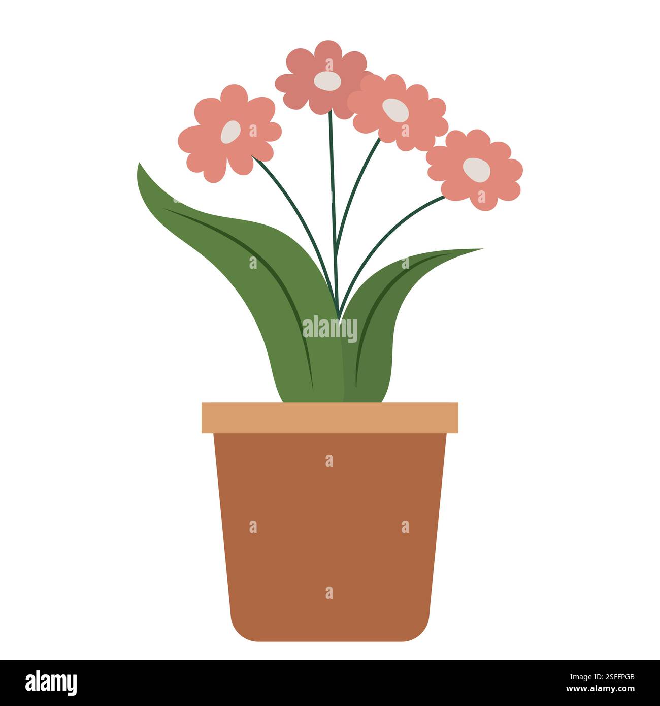 Yellow flowers pot Stock Vector Images - Alamy