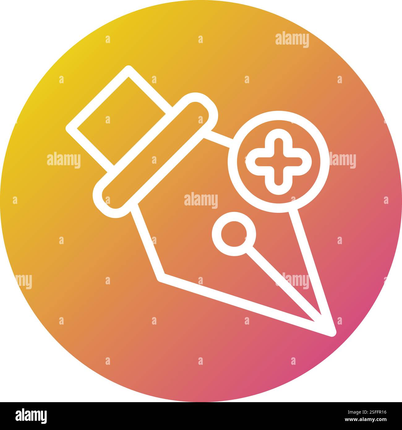 Add anchor Vector Icon Design Illustration Stock Vector