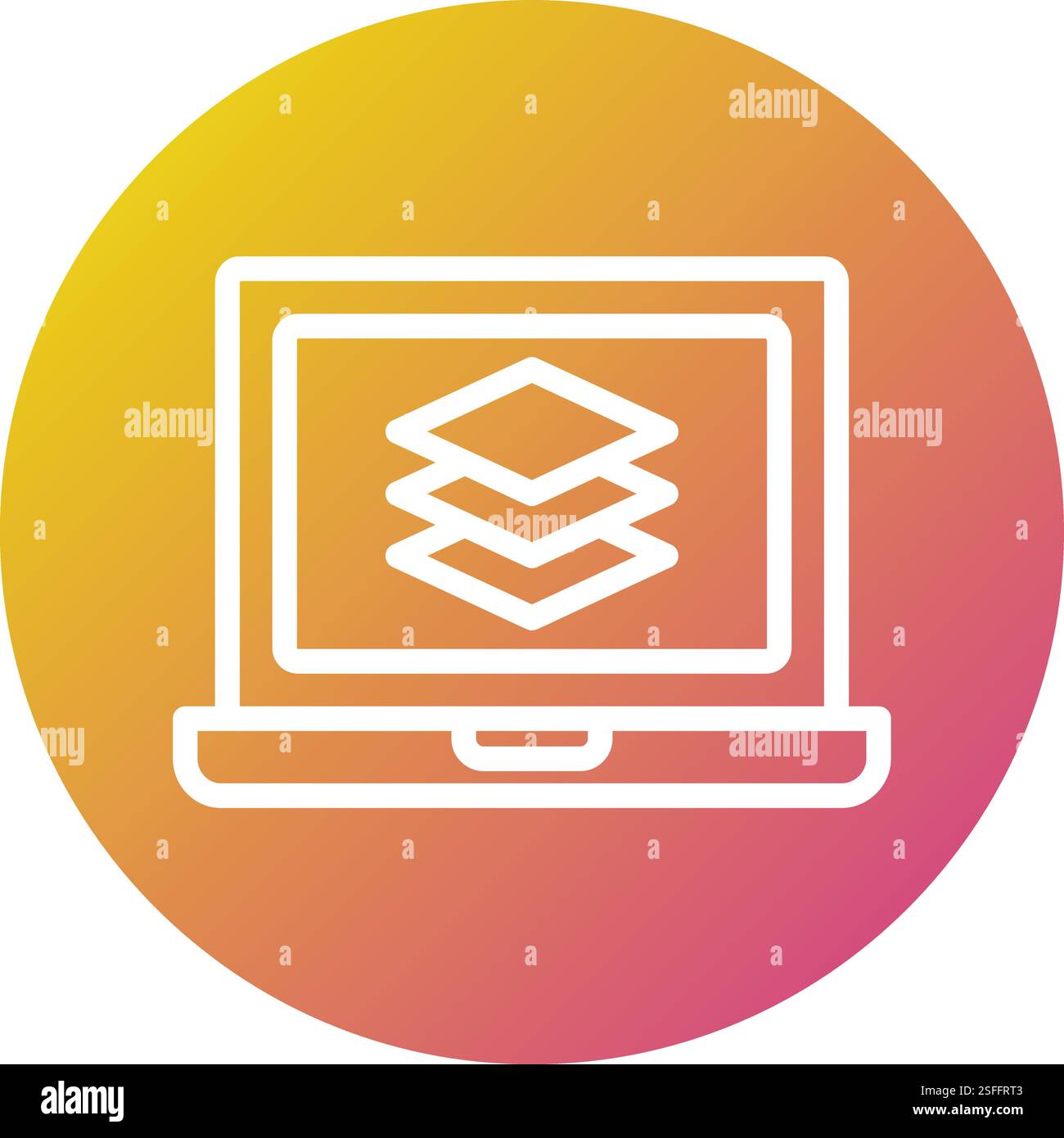 Layers Vector Icon Design Illustration Stock Vector