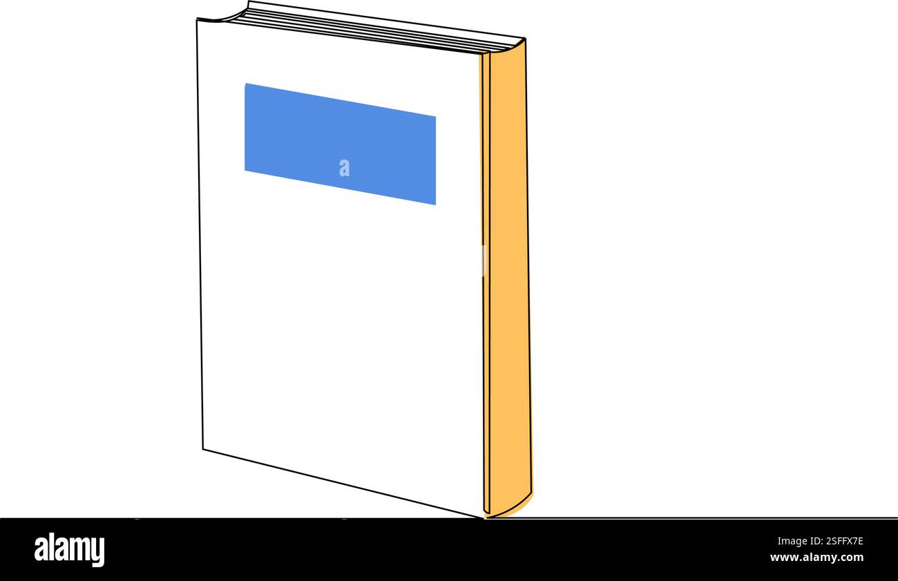 Open book continuous line hi-res stock photography and images - Alamy