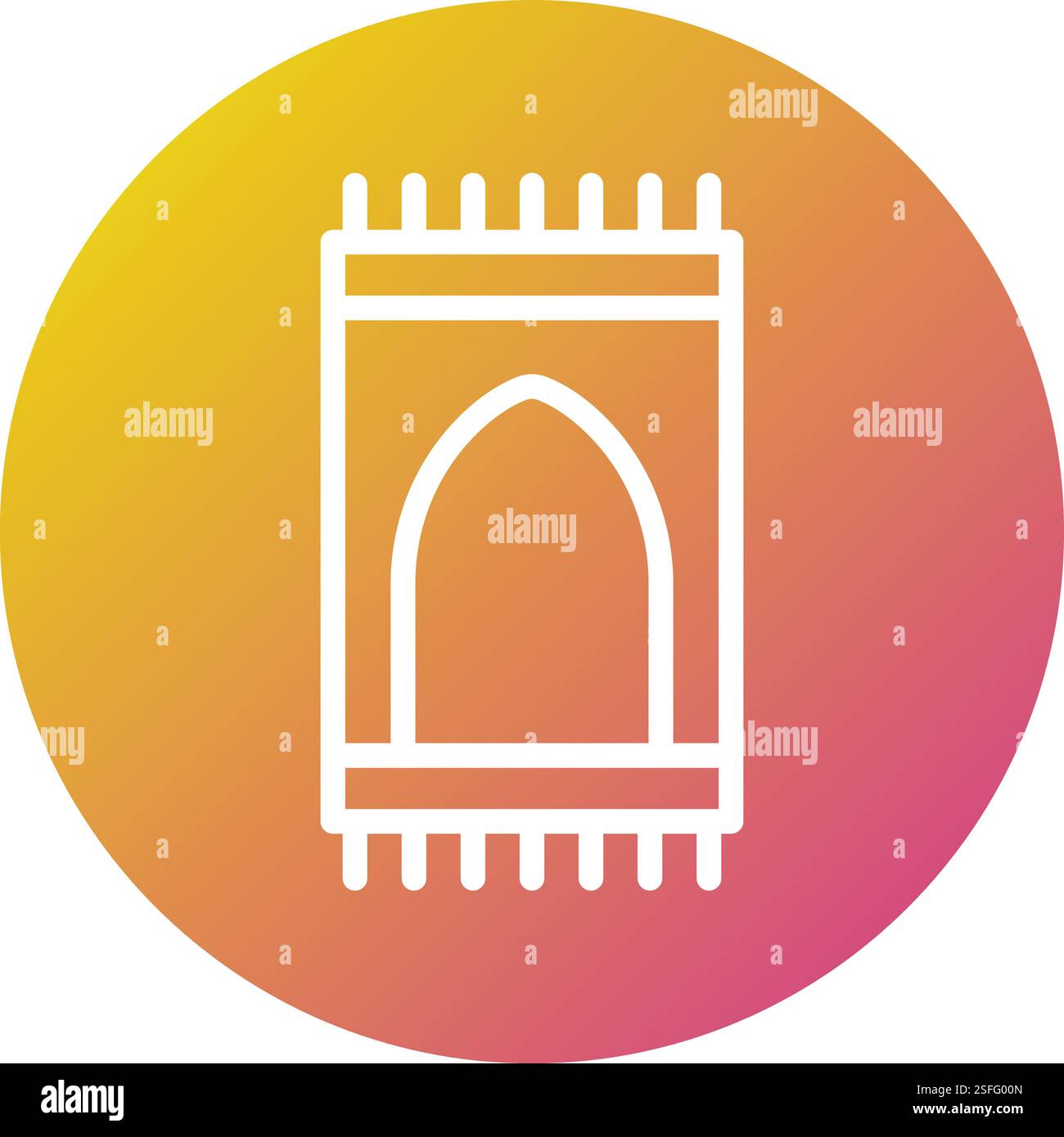Sajadah Vector Icon Design Illustration Stock Vector