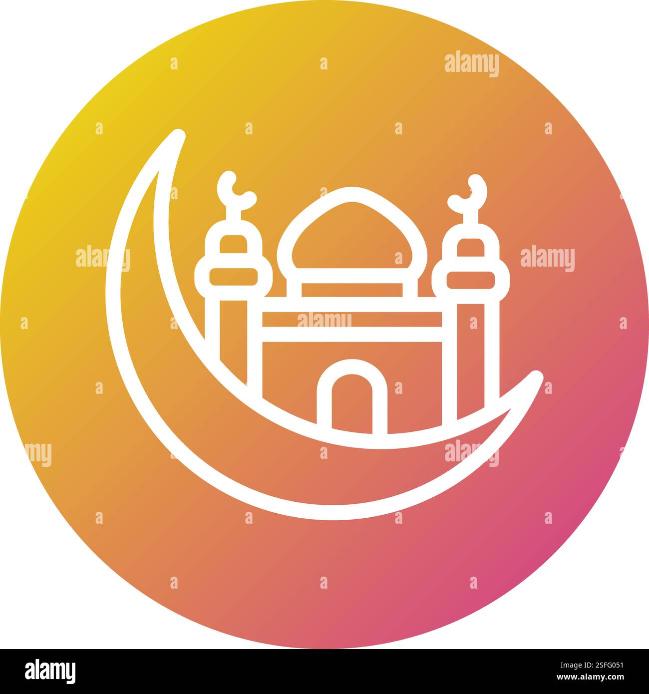 Halfmoon Vector Icon Design Illustration Stock Vector