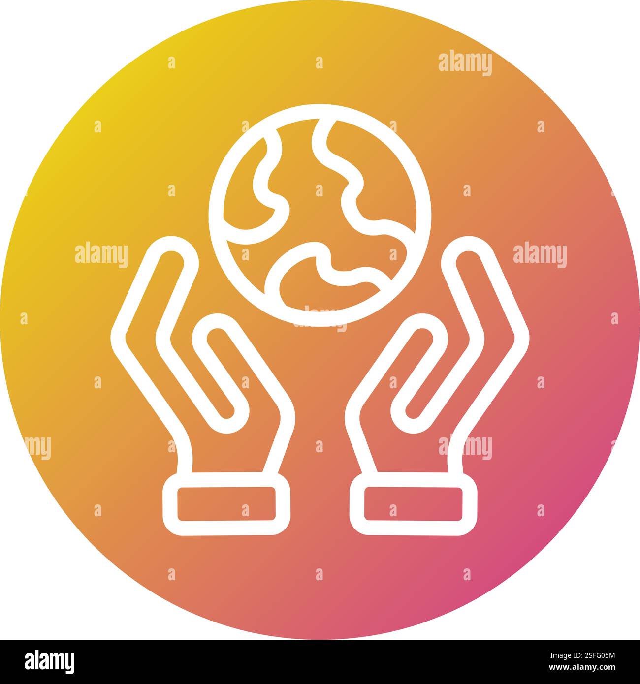 Save the World Vector Icon Design Illustration Stock Vector