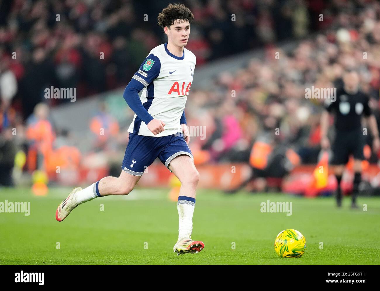 Tottenham Hotspur's Archie Gray during the Carabao Cup Semi-Final ...