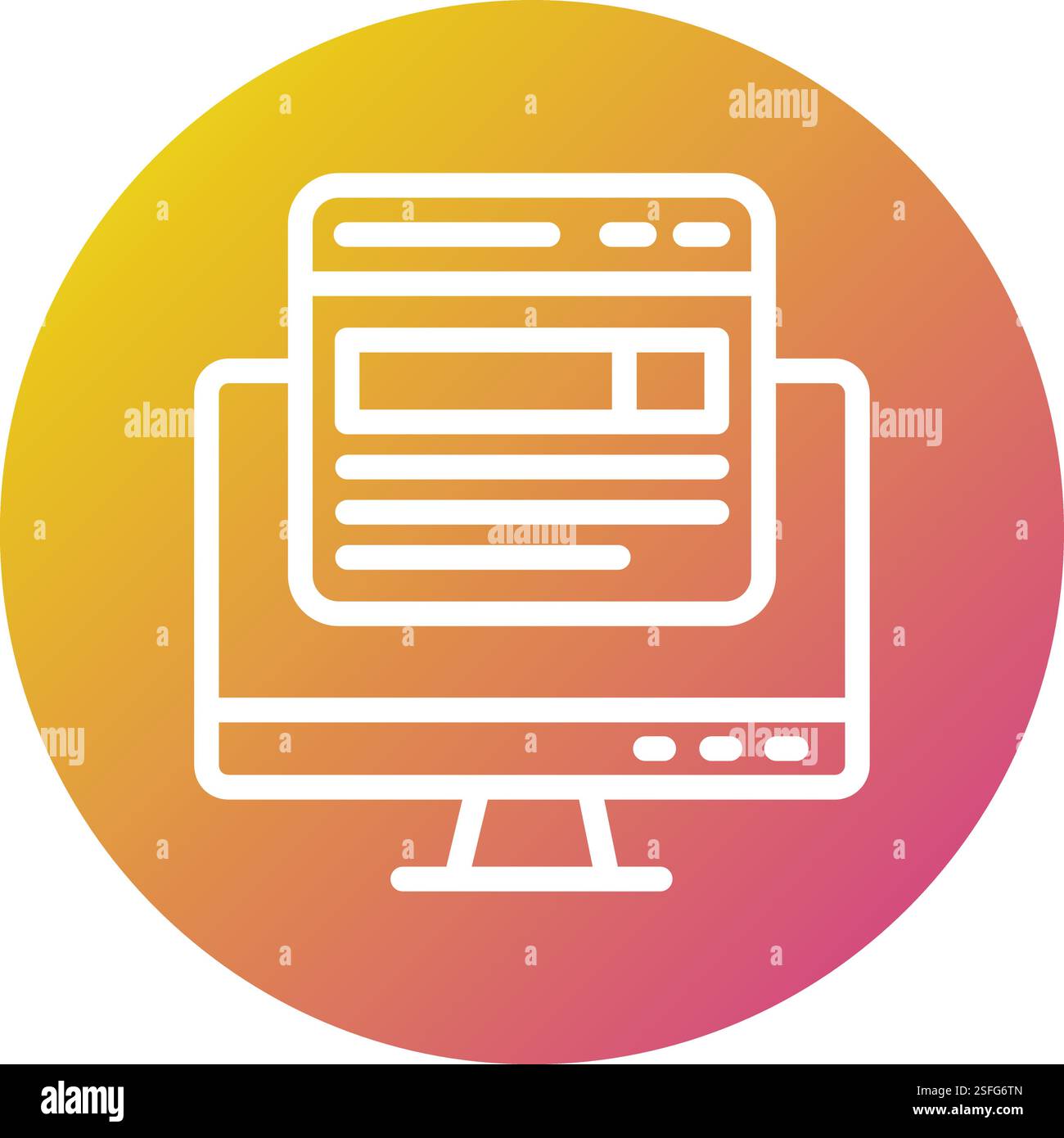 Search engine Vector Icon Design Illustration Stock Vector