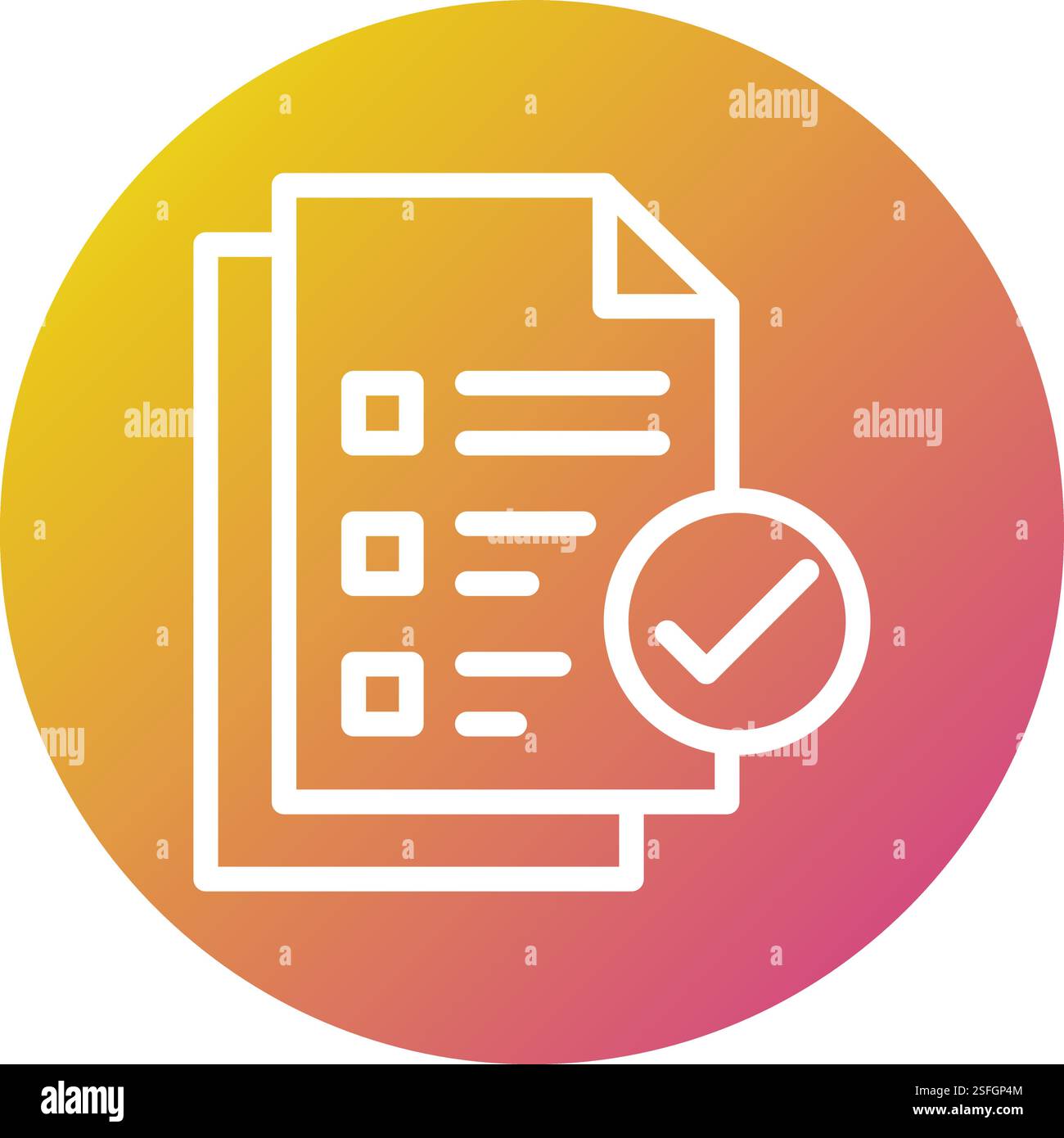 Approved Vector Icon Design Illustration Stock Vector