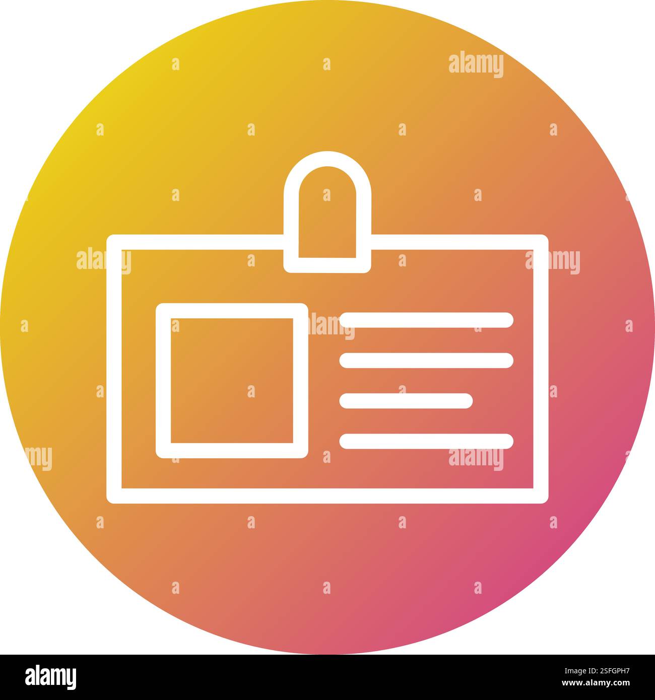 Id card Vector Icon Design Illustration Stock Vector