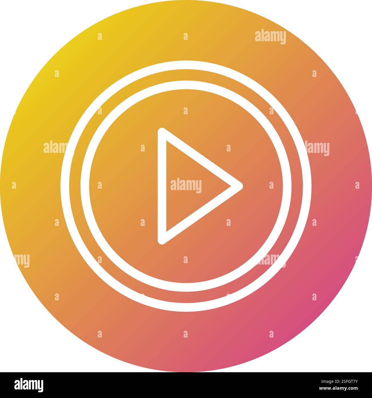 Play button Vector Icon Design Illustration Stock Vector