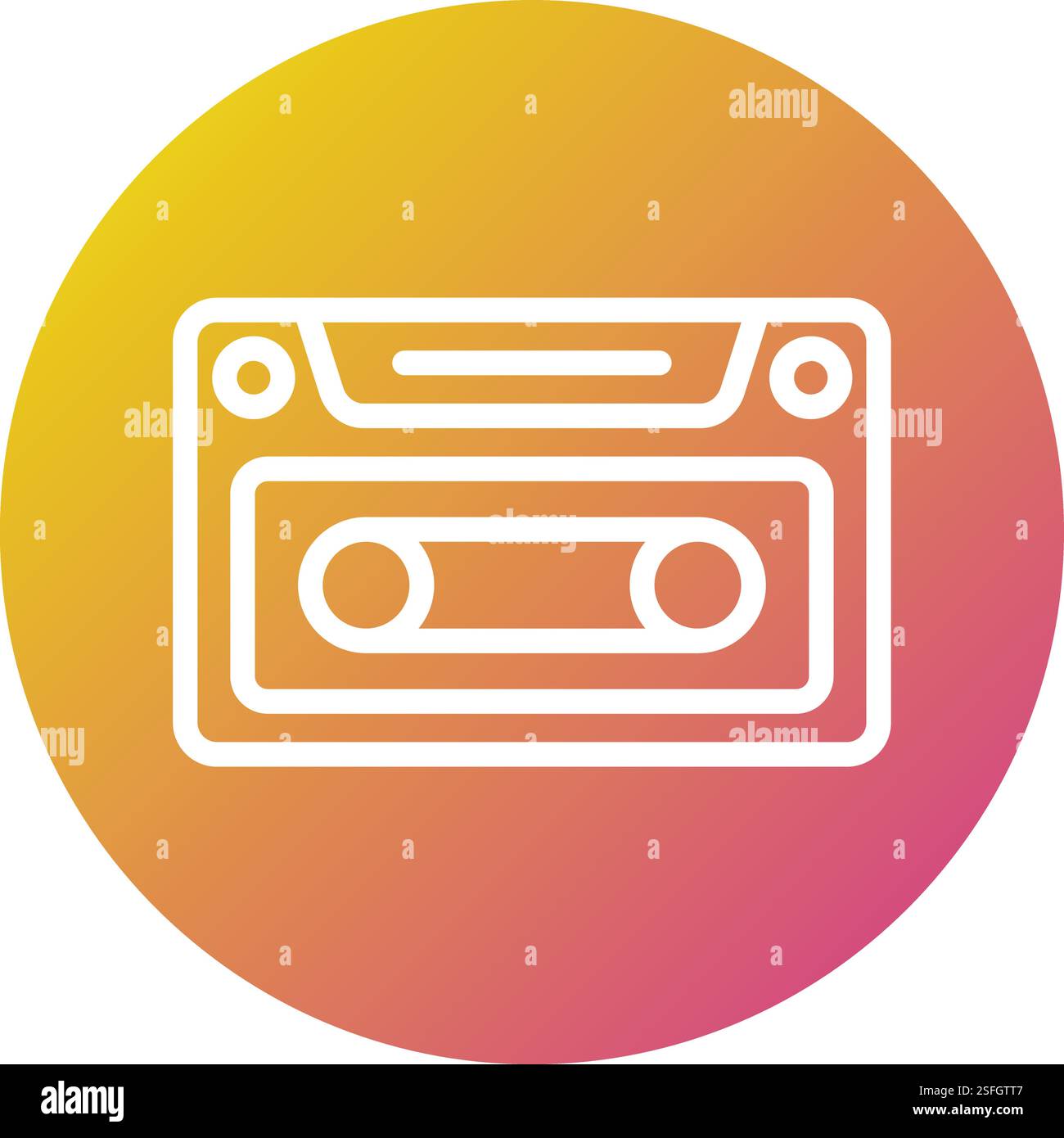 Casette Vector Icon Design Illustration Stock Vector Image & Art - Alamy