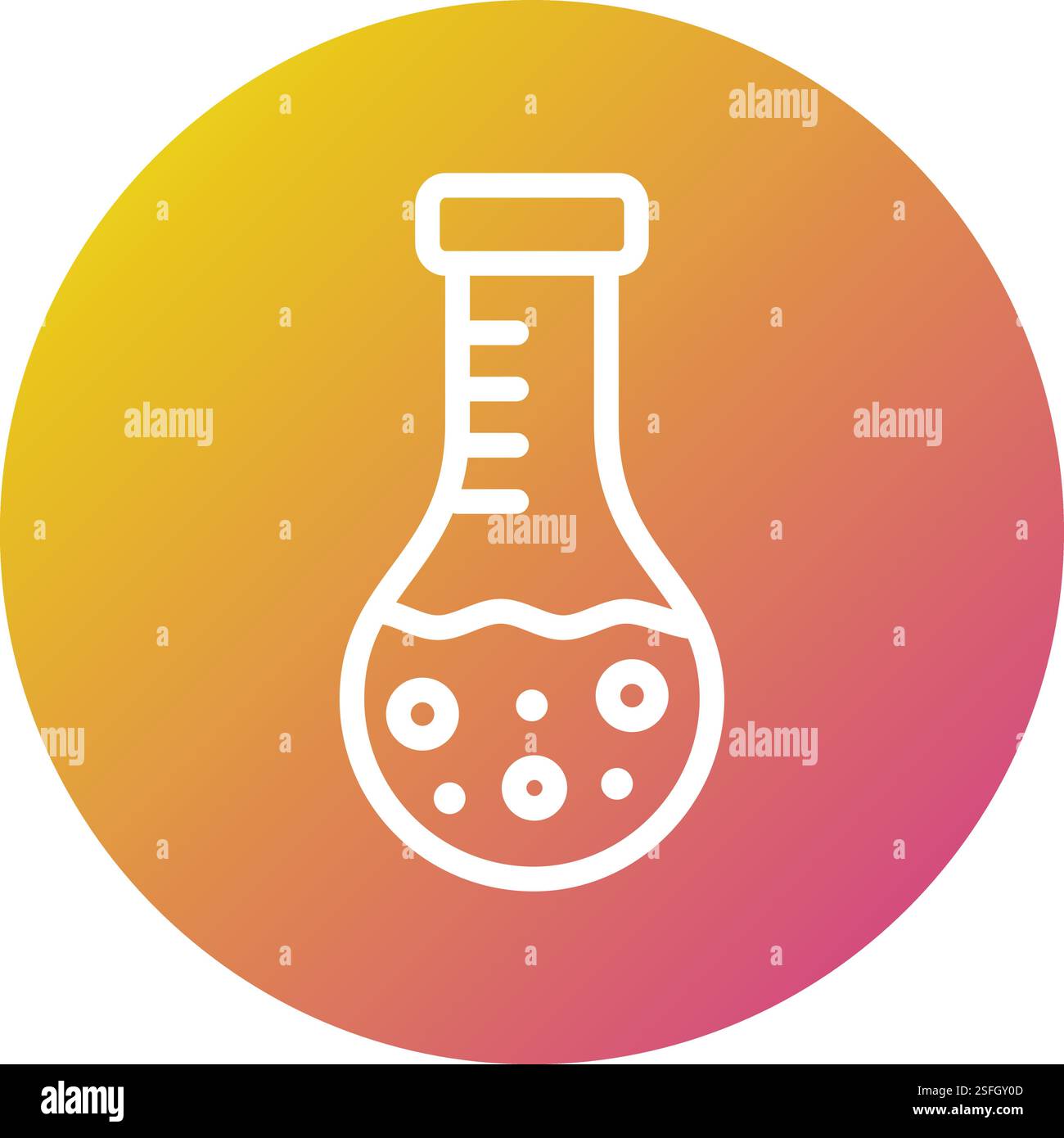 Round flask Stock Vector Images - Alamy