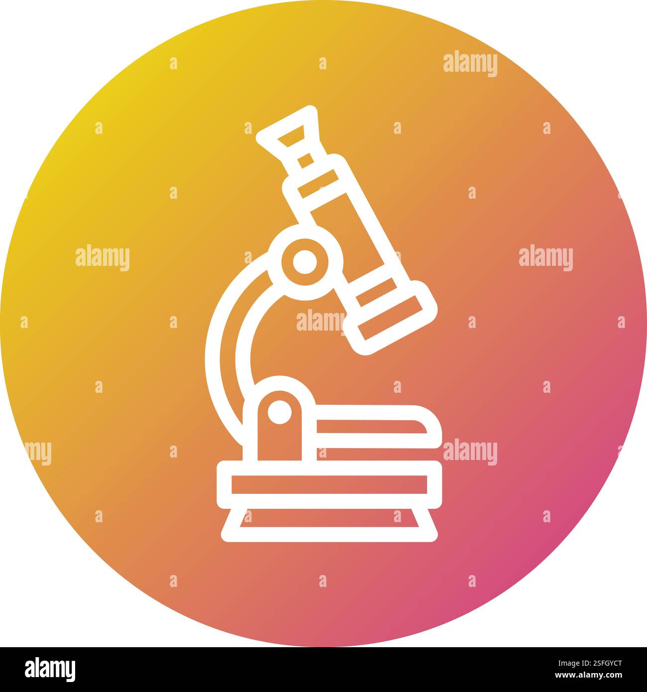 Microscope icon modern Cut Out Stock Images & Pictures - Alamy
