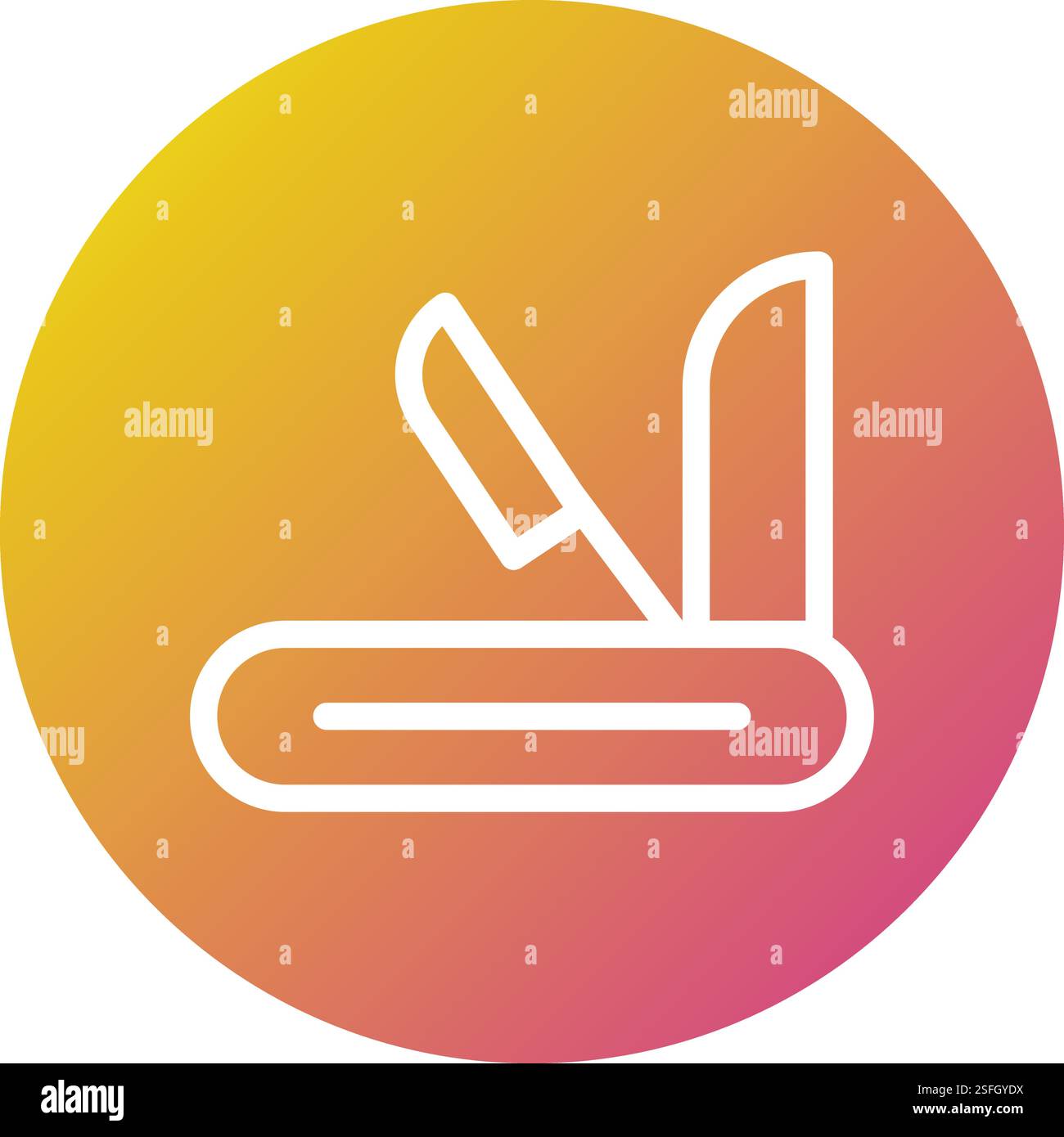Swiss army knife Vector Icon Design Illustration Stock Vector