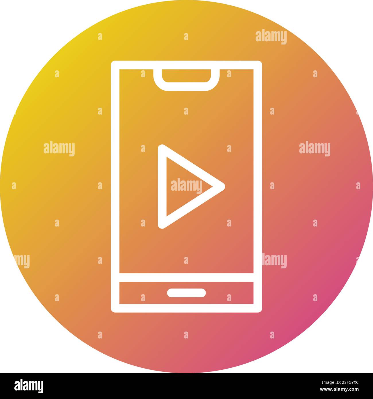 Video Vector Icon Design Illustration Stock Vector