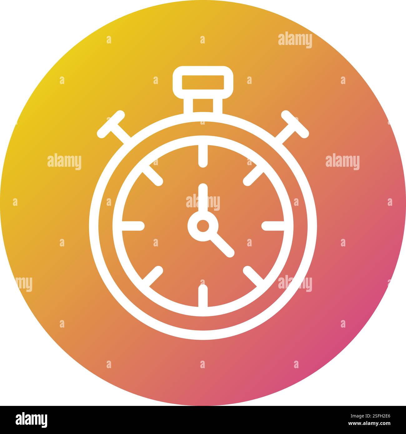 Stop watch Vector Icon Design Illustration Stock Vector
