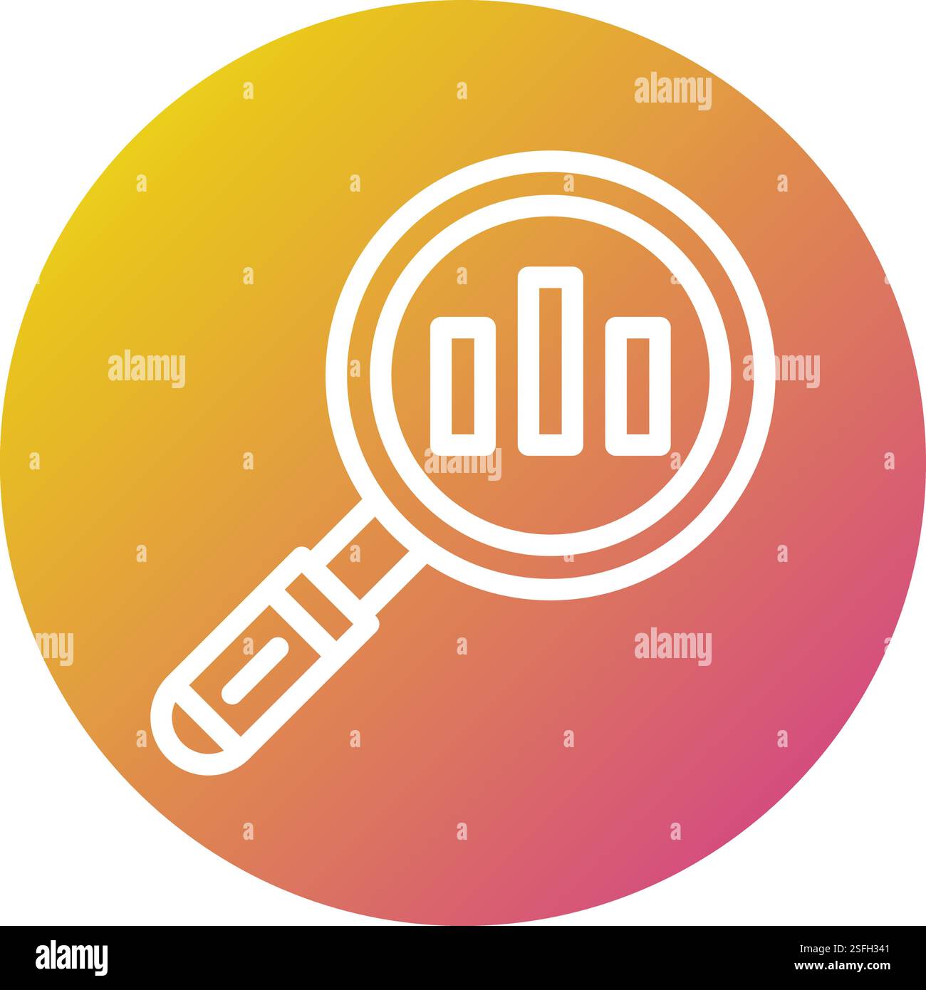 Data analytic Vector Icon Design Illustration Stock Vector