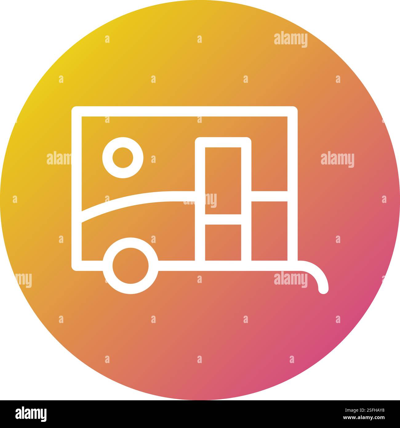 Caravan Vector Icon Design Illustration Stock Vector Image & Art - Alamy