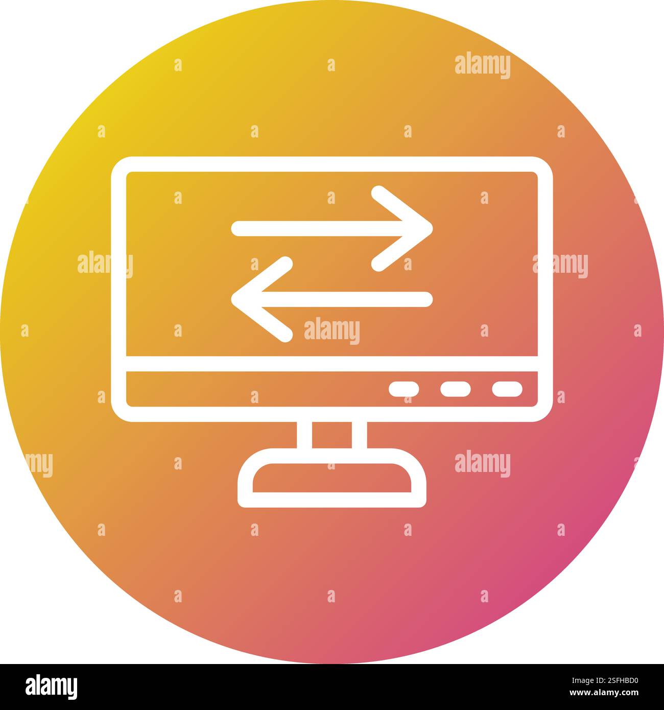 Data Transfer Vector Icon Design Illustration Stock Vector