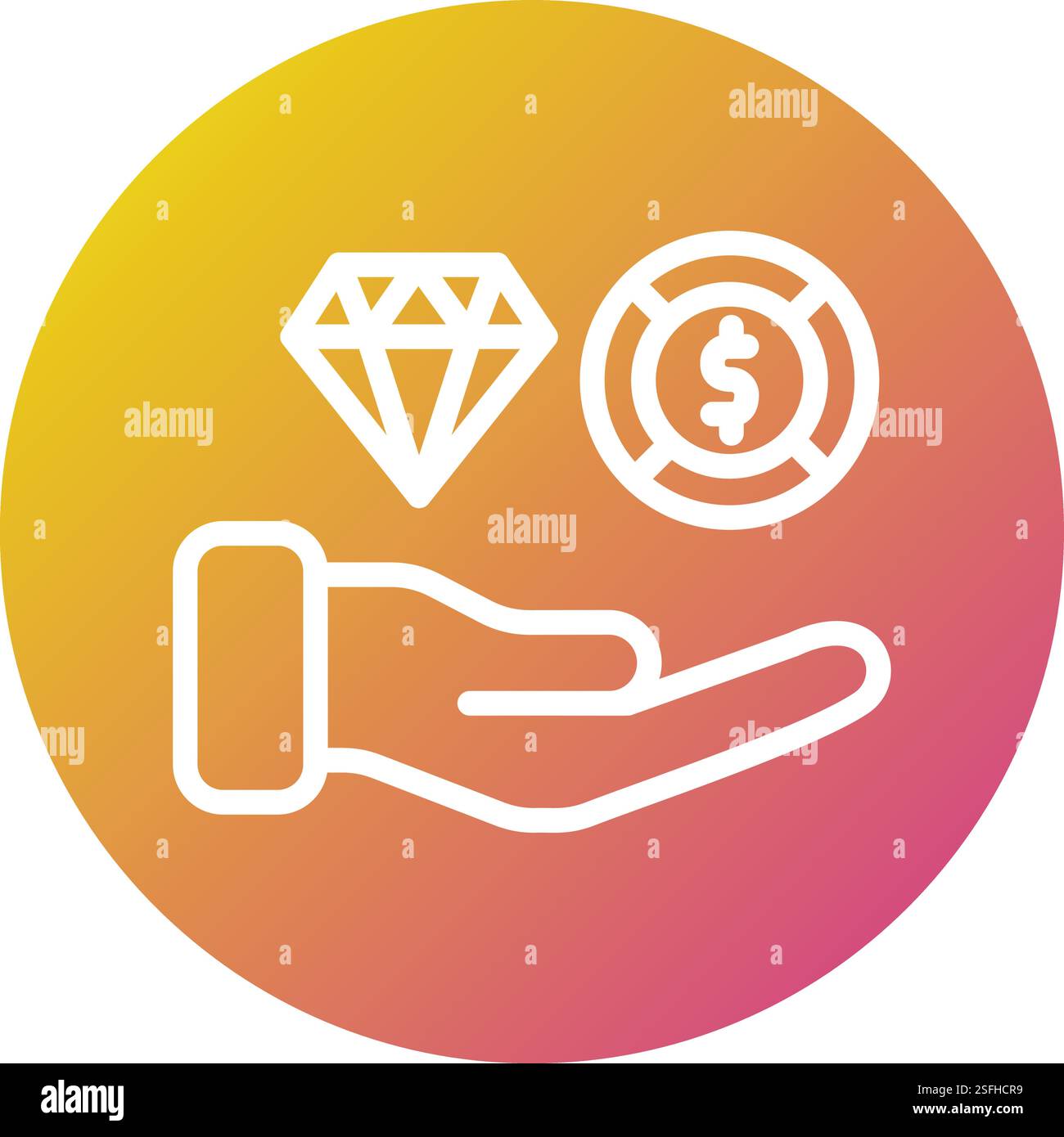 Wealth Vector Icon Design Illustration Stock Vector