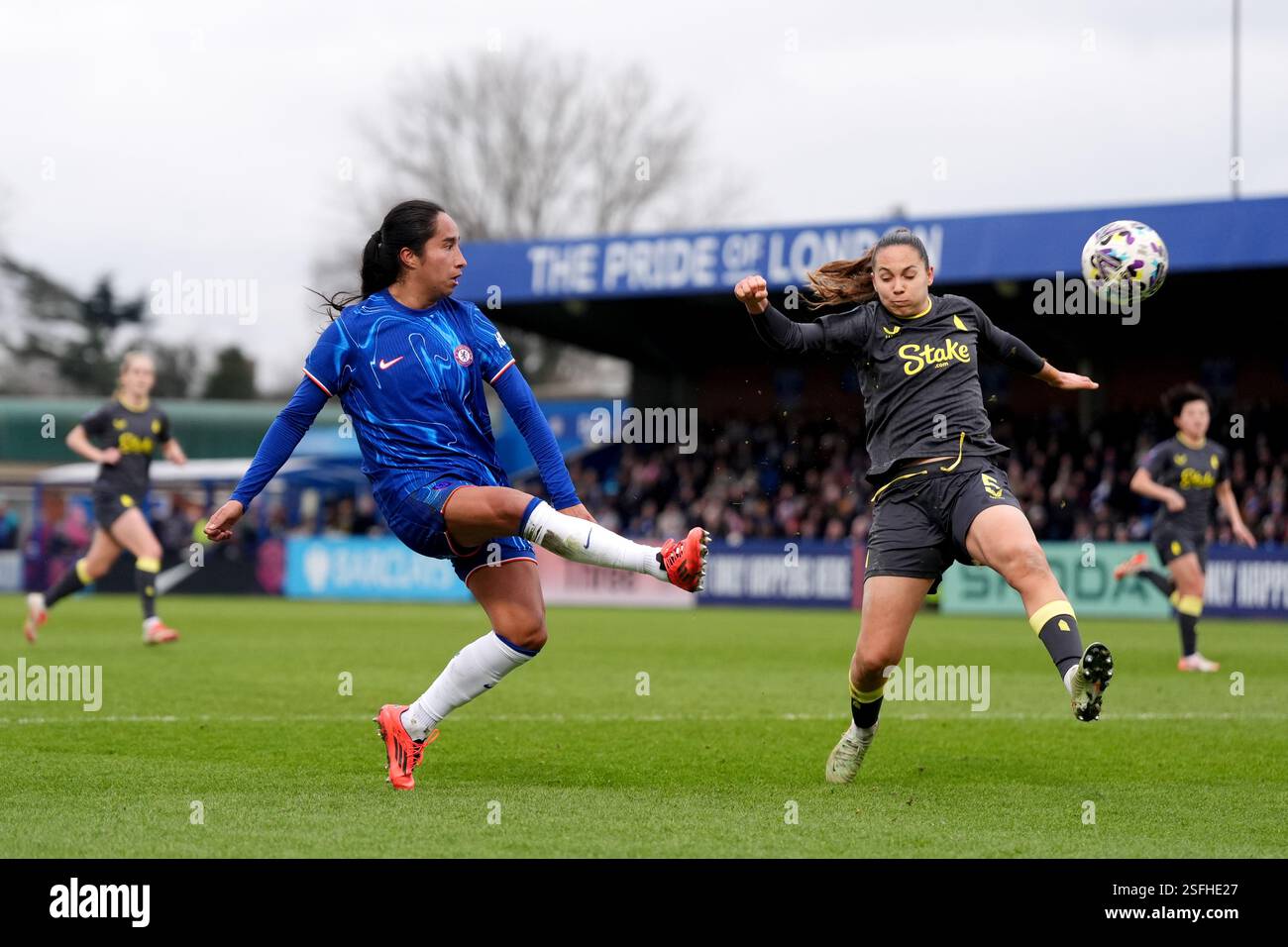 Chelsea’s Mayra Ramirez scores their side's second goal of the game ...