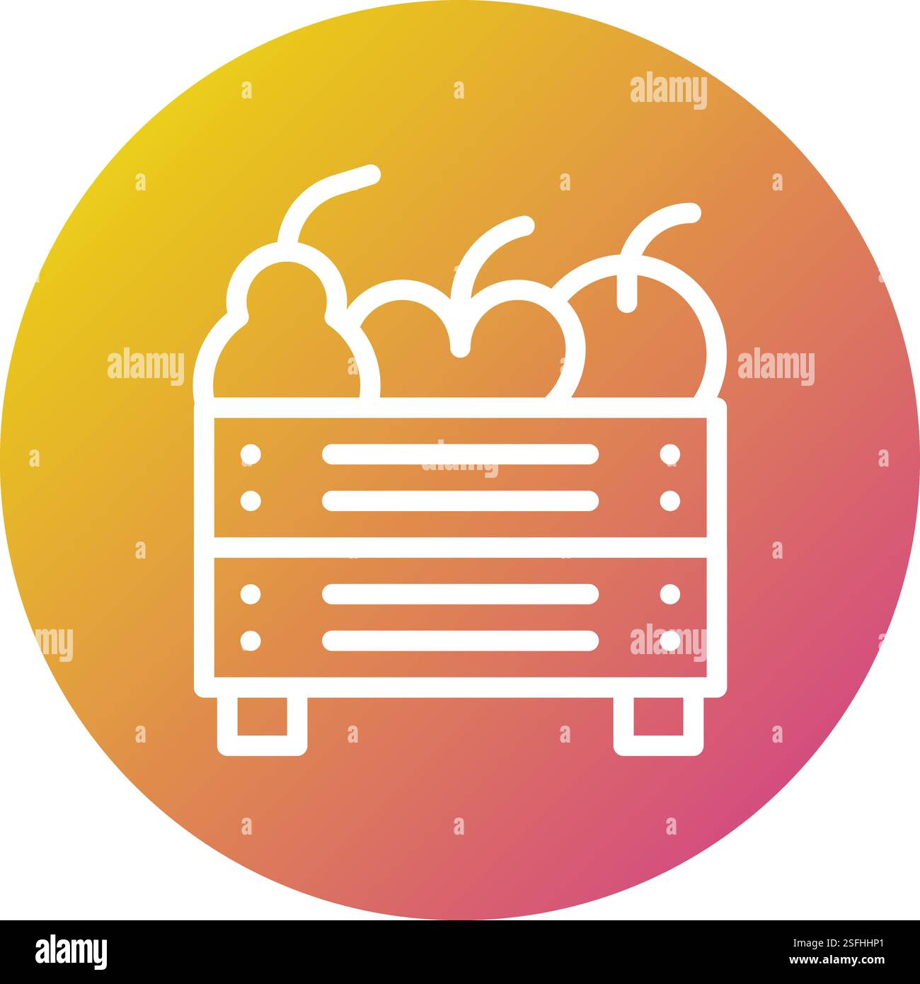 Fruit Vector Icon Design Illustration Stock Vector