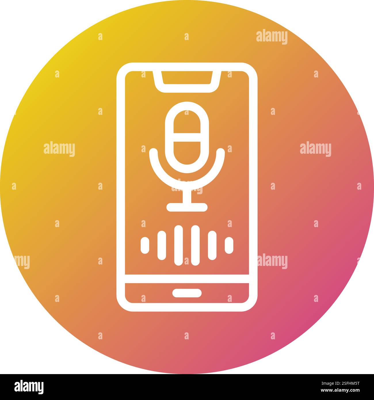 Voice Assistant Vector Icon Design Illustration Stock Vector