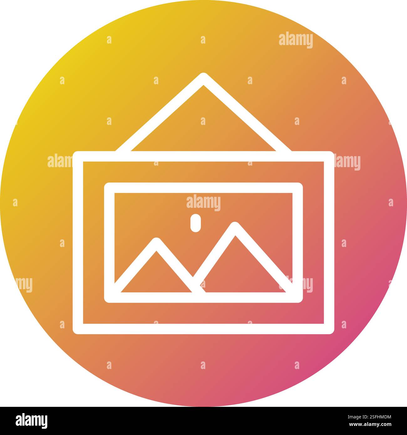Pictures Vector Icon Design Illustration Stock Vector