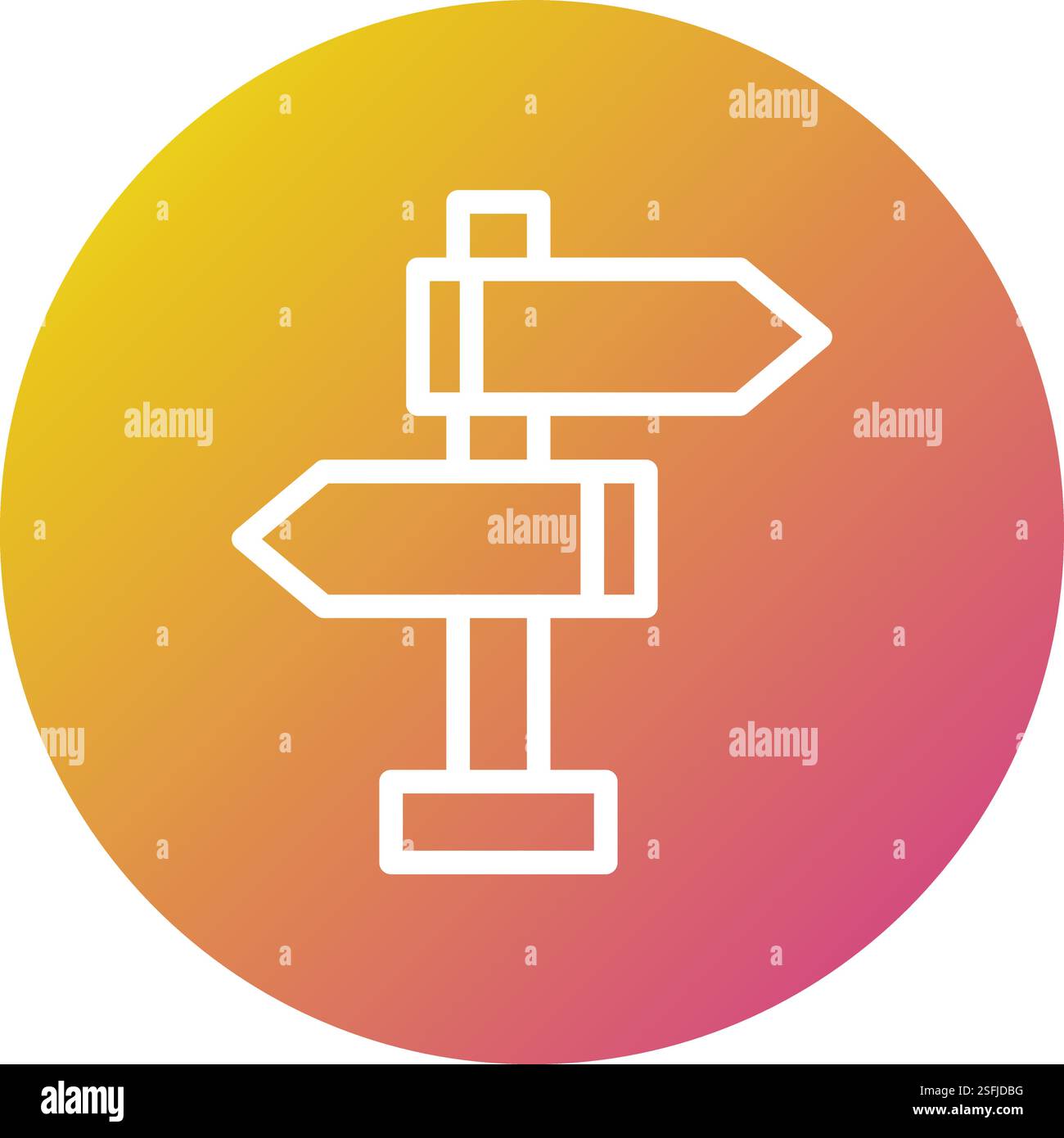 Road sign Vector Icon Design Illustration Stock Vector Image & Art - Alamy
