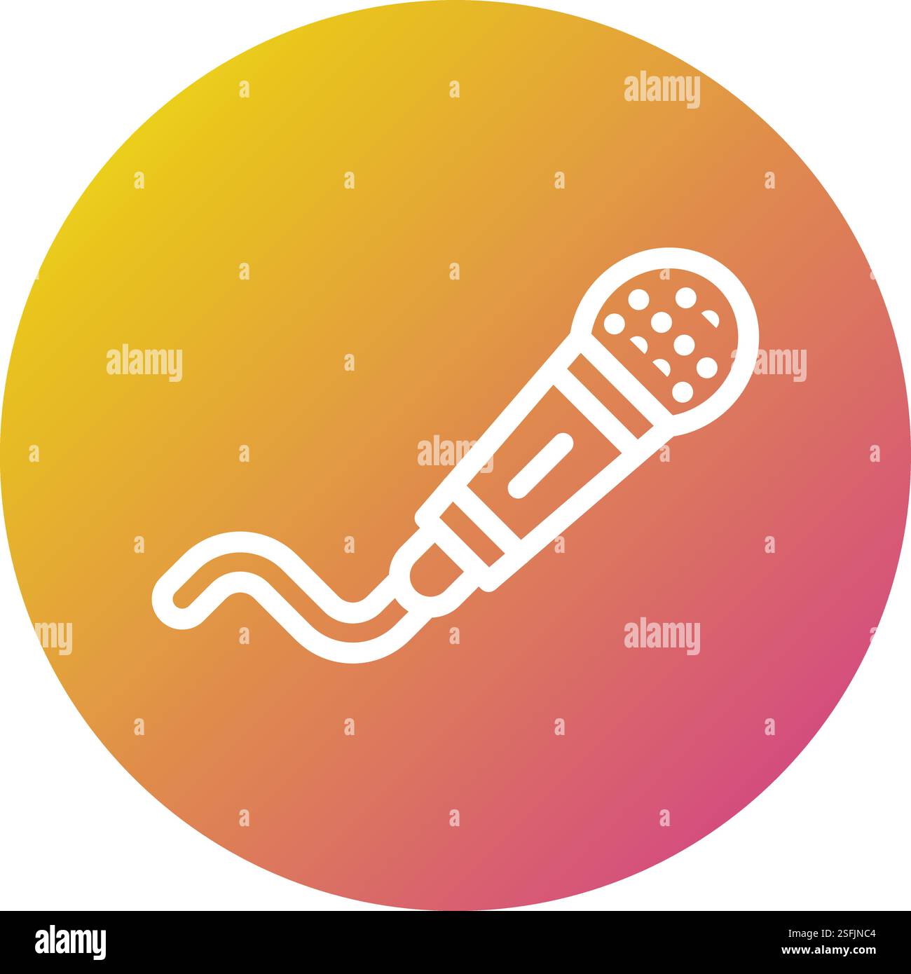 Microphone Vector Icon Design Illustration Stock Vector