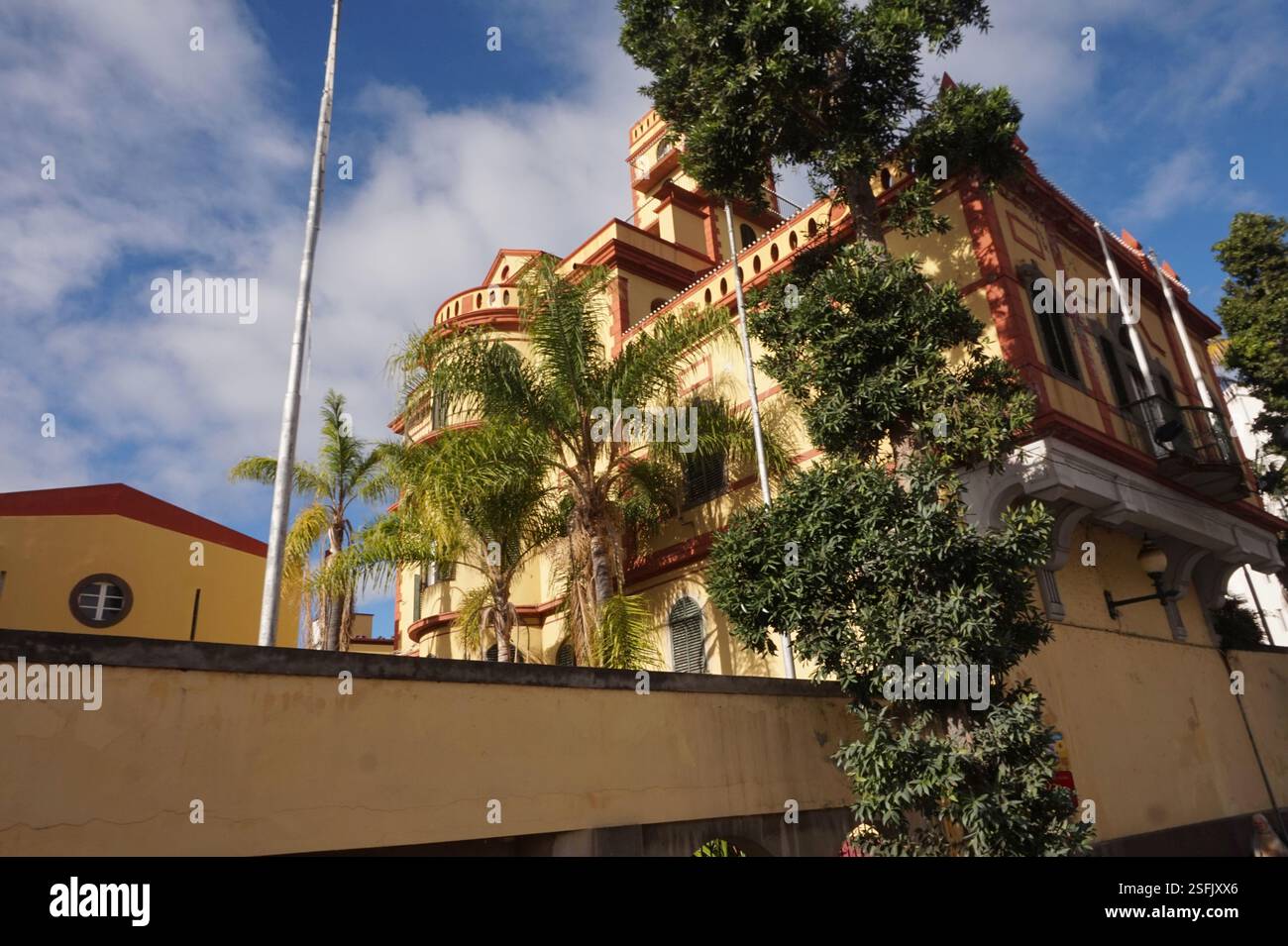 A historical building in Funchal, Madeira, Portugal Stock Photo