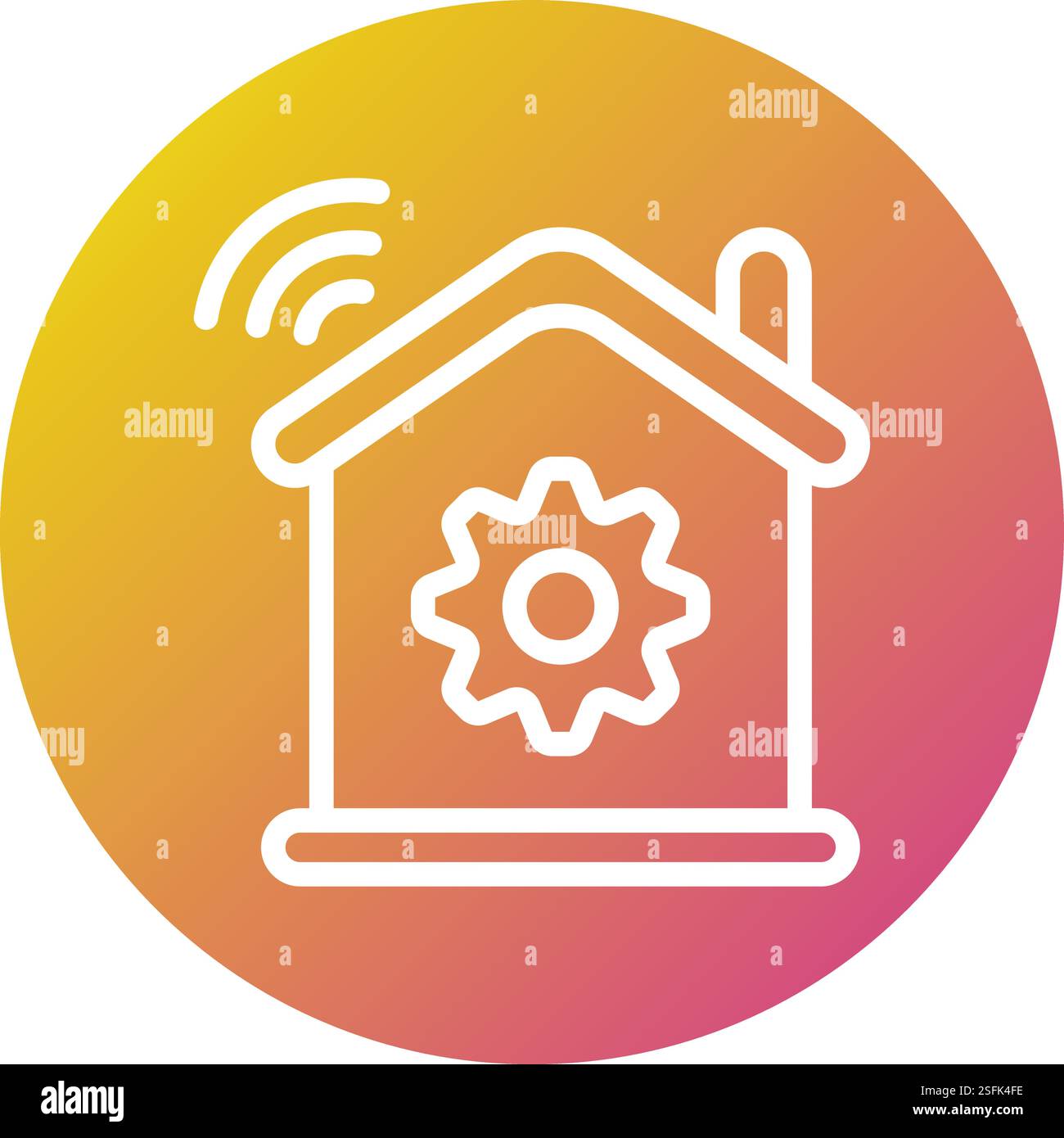 Smart Home Vector Icon Design Illustration Stock Vector
