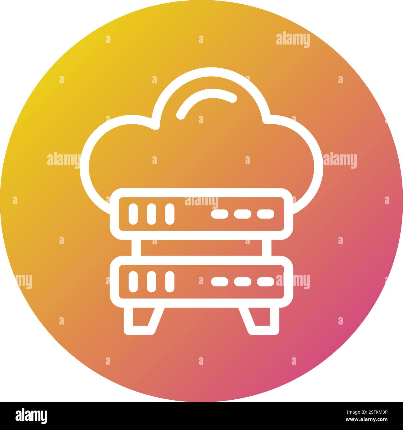Server Storage Vector Icon Design Illustration Stock Vector