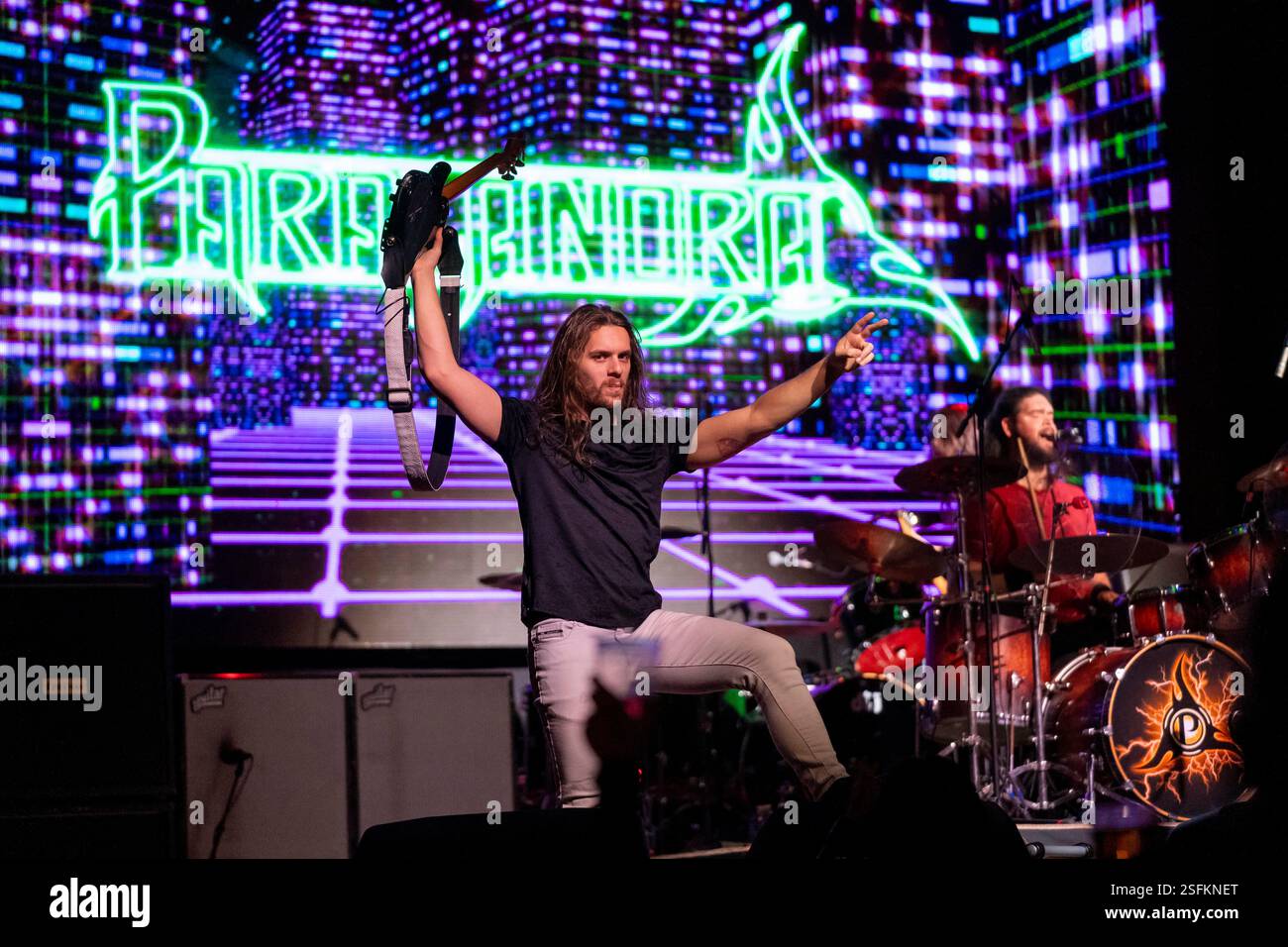 Sawyer Rikard of Paralandra performs on Saturday, Feb. 8, 2025, at the ...