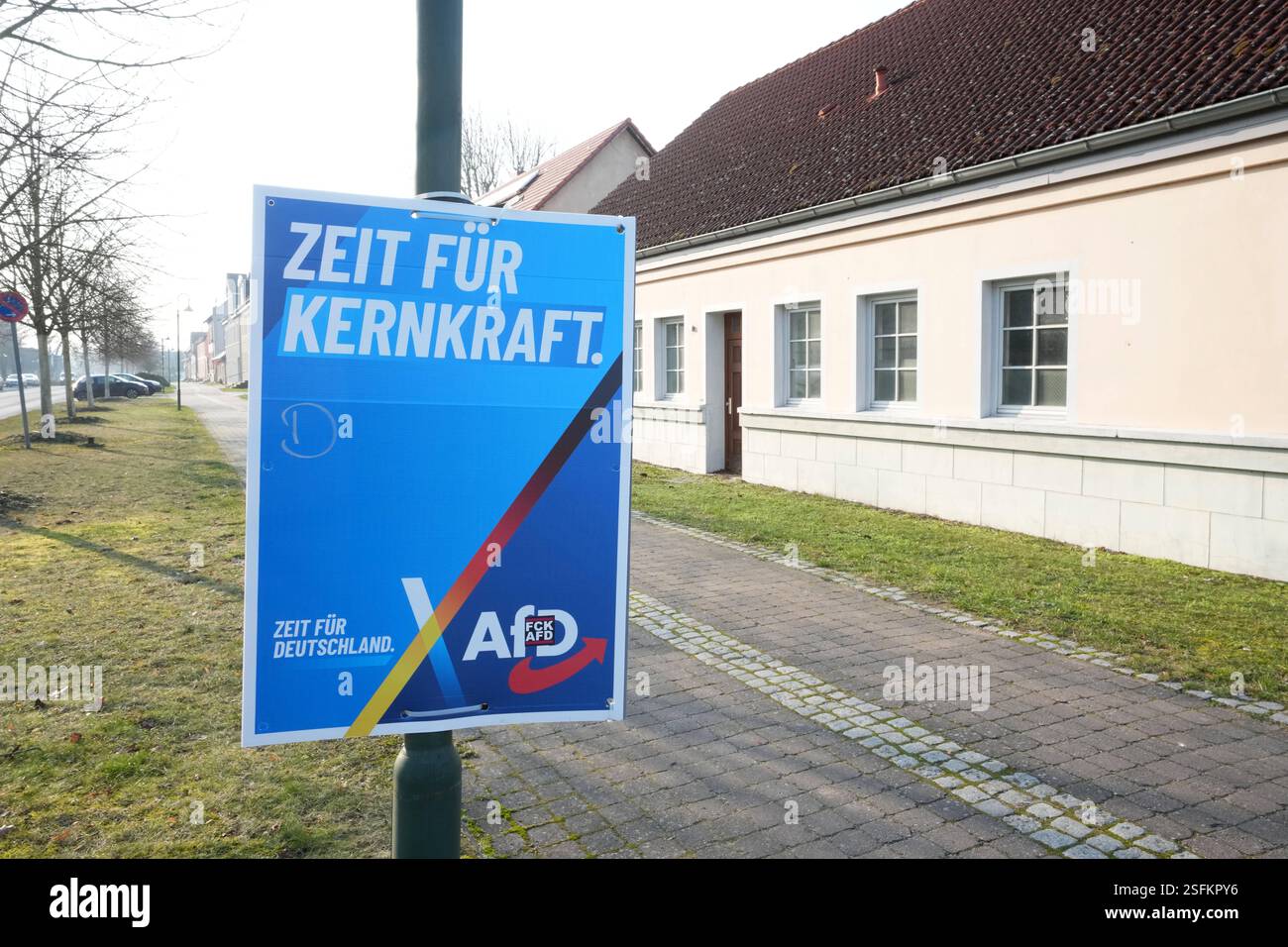 Afd GER, Brandenburg, 20250115, AfD Wahlplakat *** Afd GER, Brandenburg ...