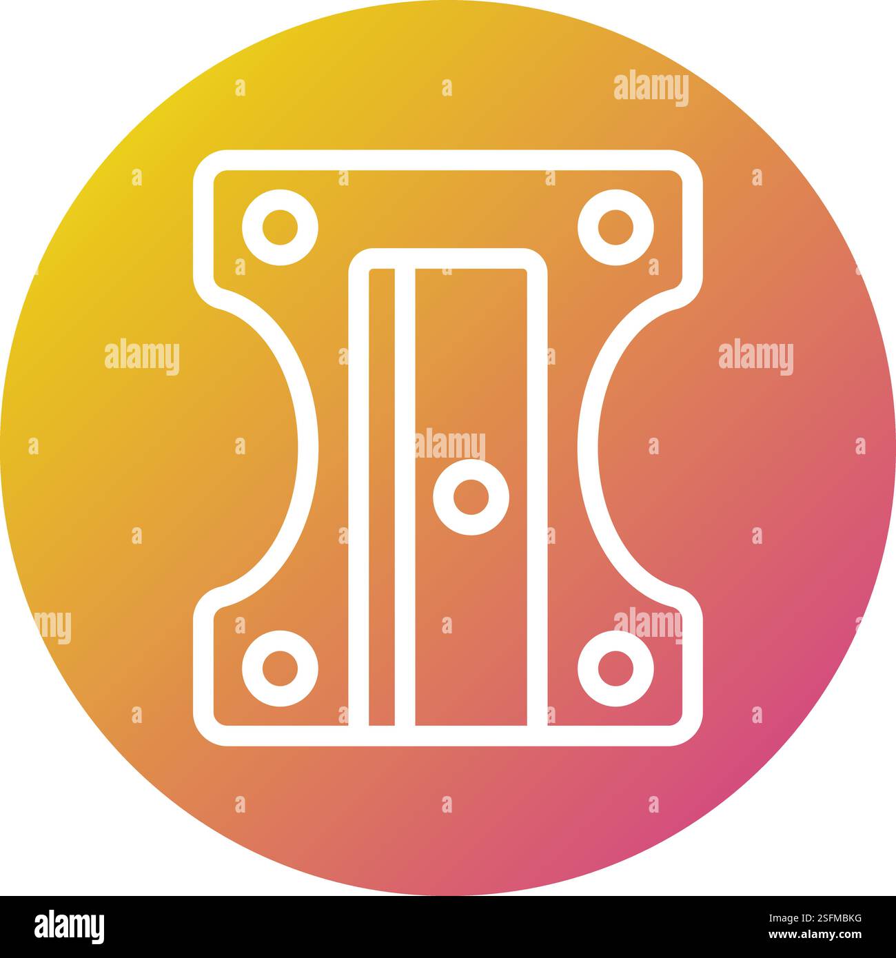 Pencil Sharpener Vector Icon Design Illustration Stock Vector