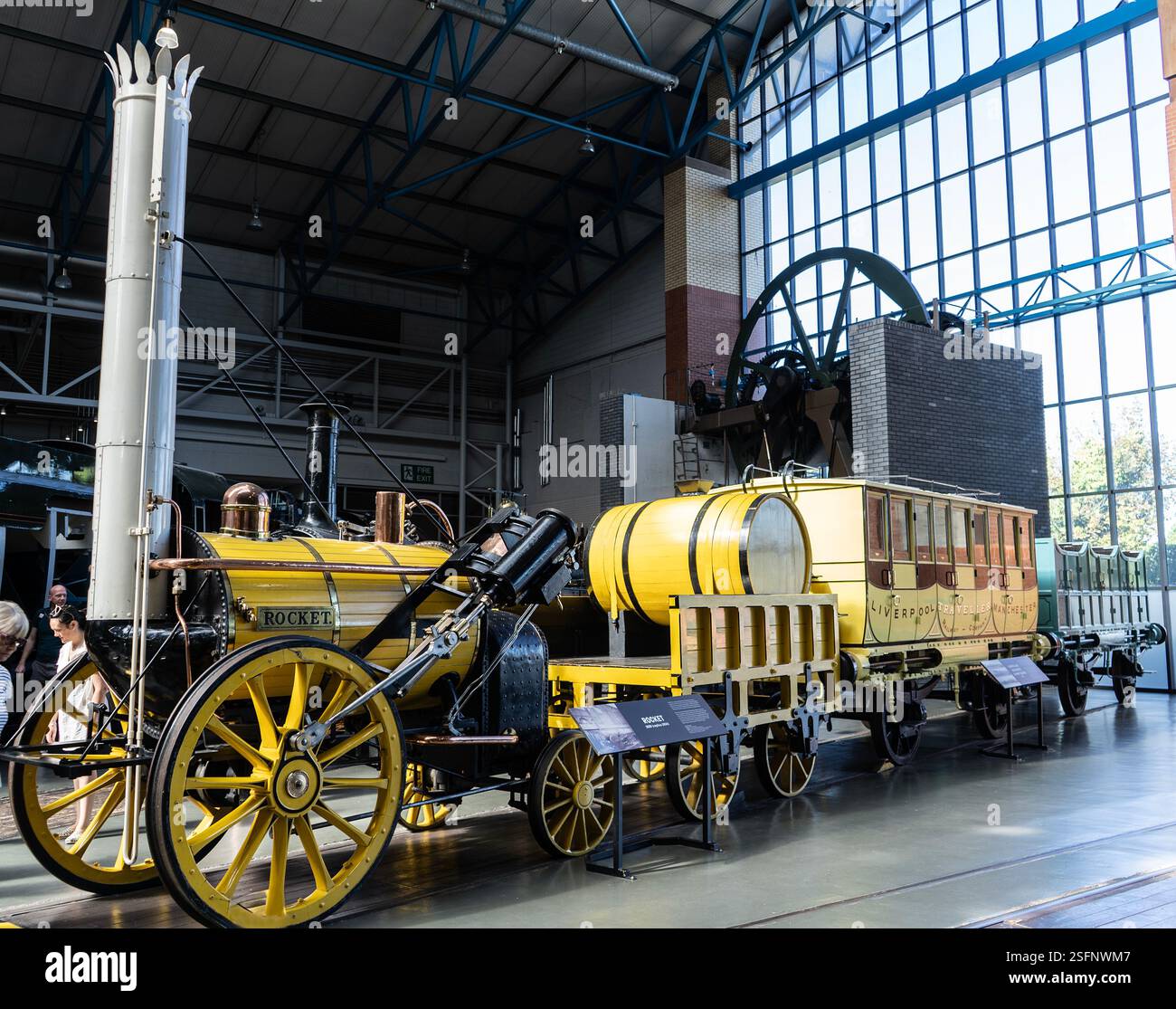 Stephenson's rocket replica hi-res stock photography and