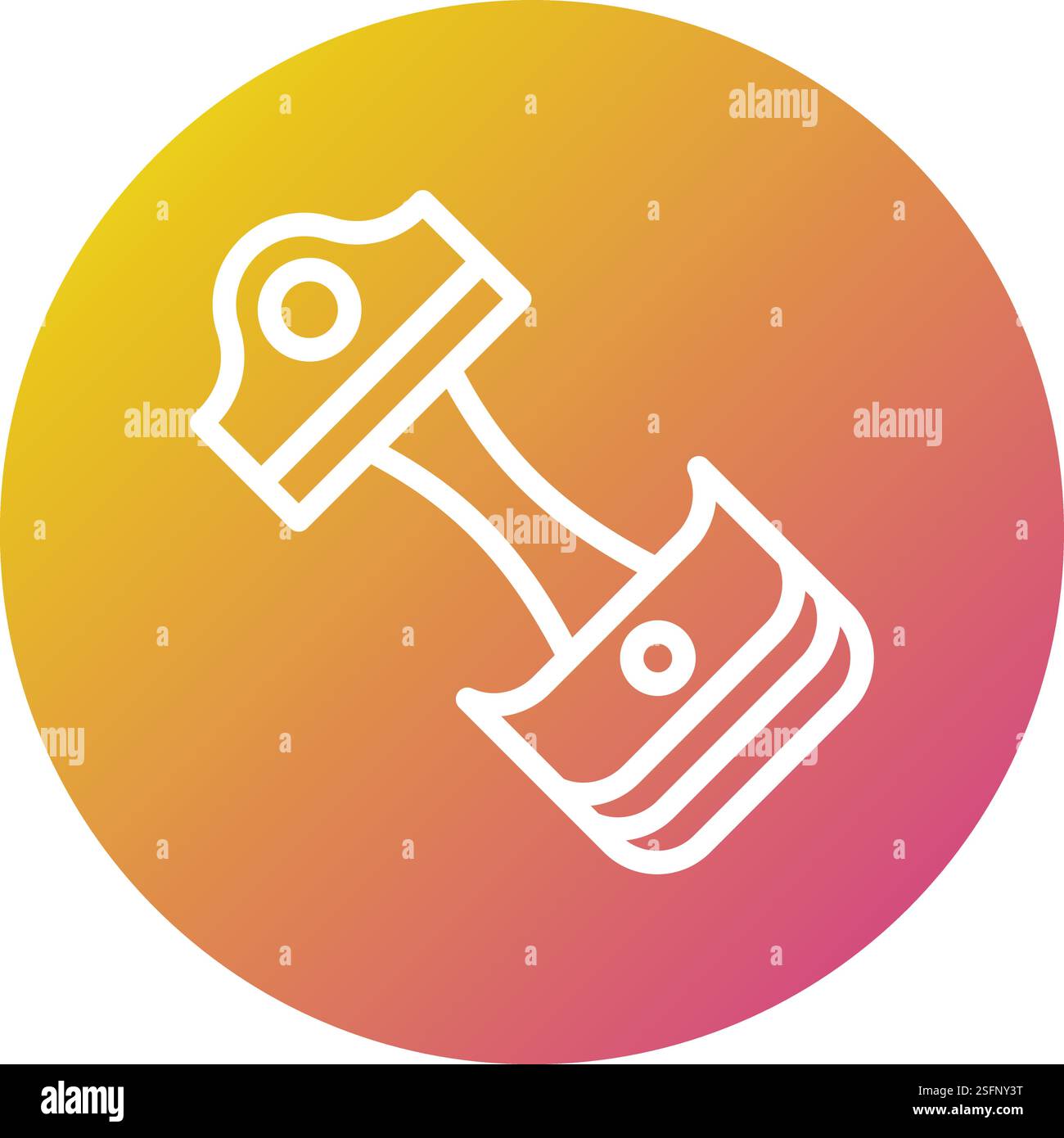 Piston Vector Icon Design Illustration Stock Vector