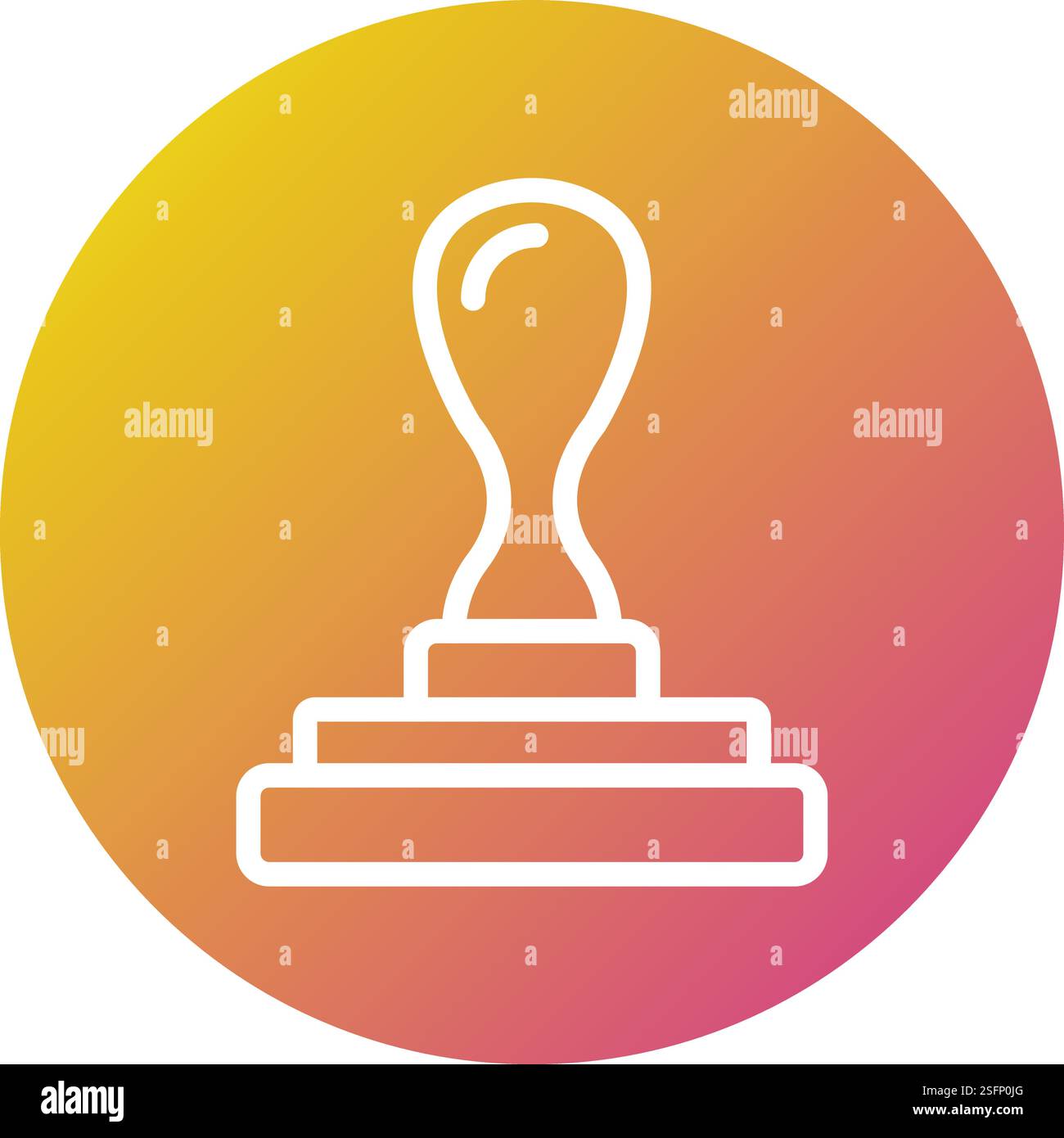 Rubber Stamp Vector Icon Design Illustration Stock Vector Image & Art ...