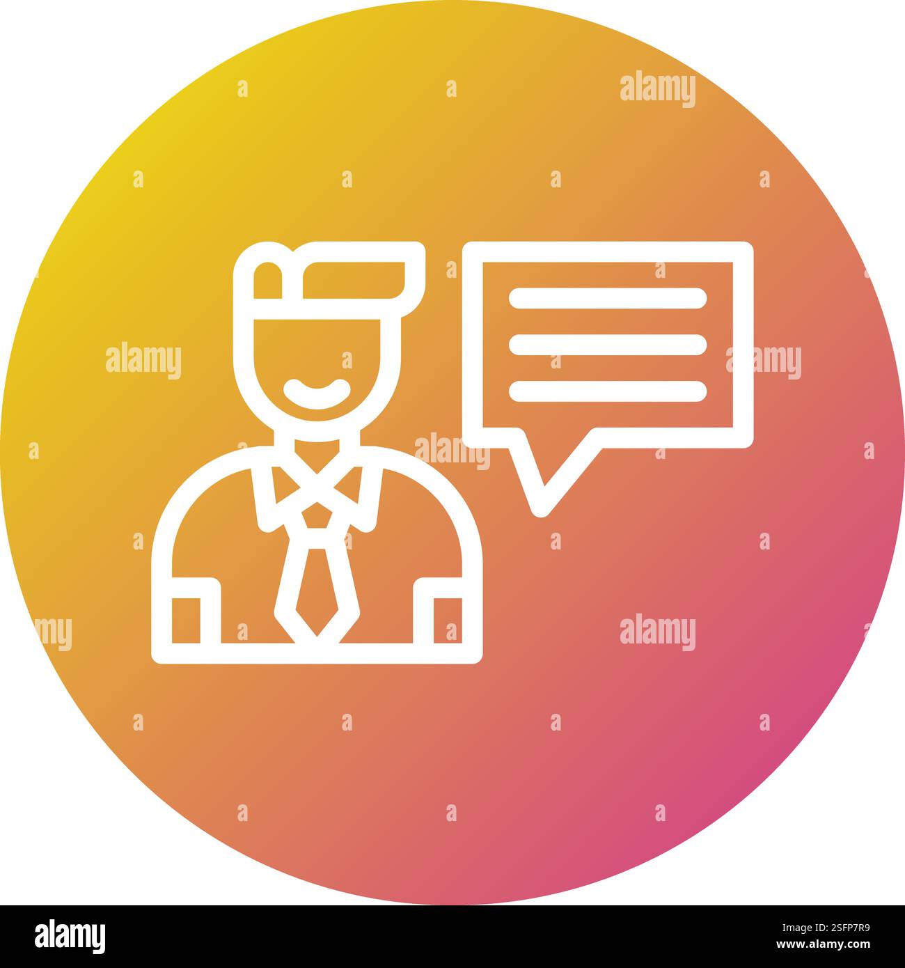 Interview Vector Icon Design Illustration Stock Vector