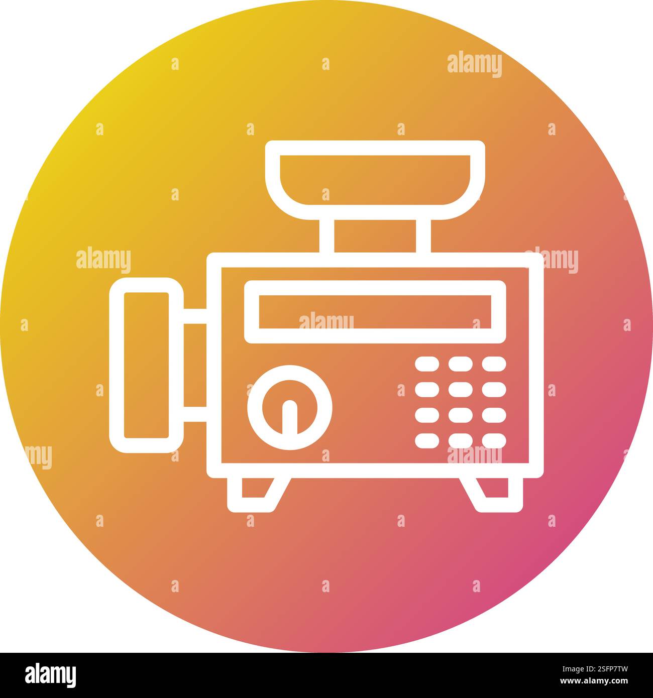 Meat Grinder Vector Icon Design Illustration Stock Vector
