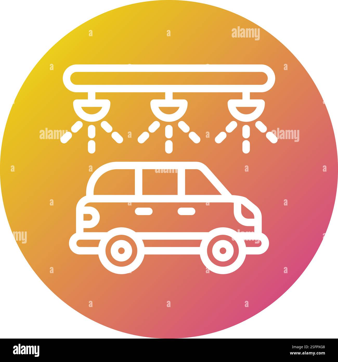 Car wash Vector Icon Design Illustration Stock Vector