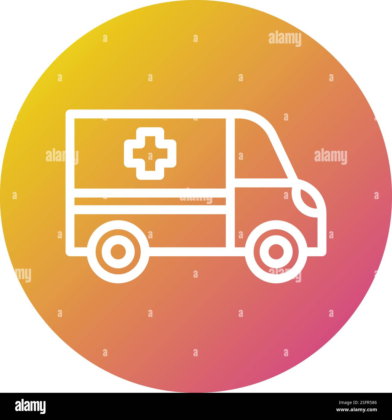 Ambulance Vector Icon Design Illustration Stock Vector