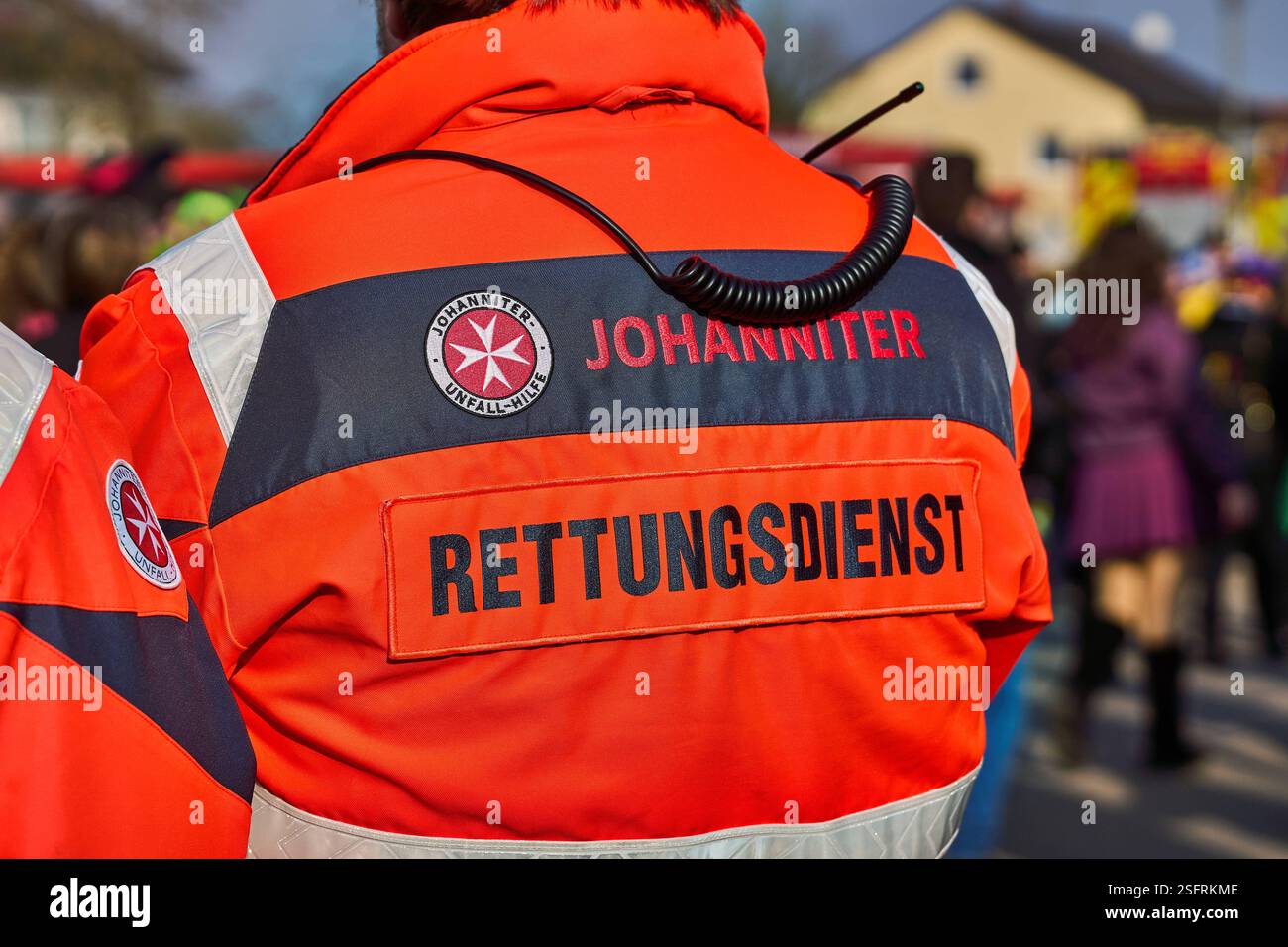 Mertingen Bavaria Germany February 9 2025 Johanniter Paramedics mertingen-bavaria-germany-february-9-2025-johanniter-paramedics