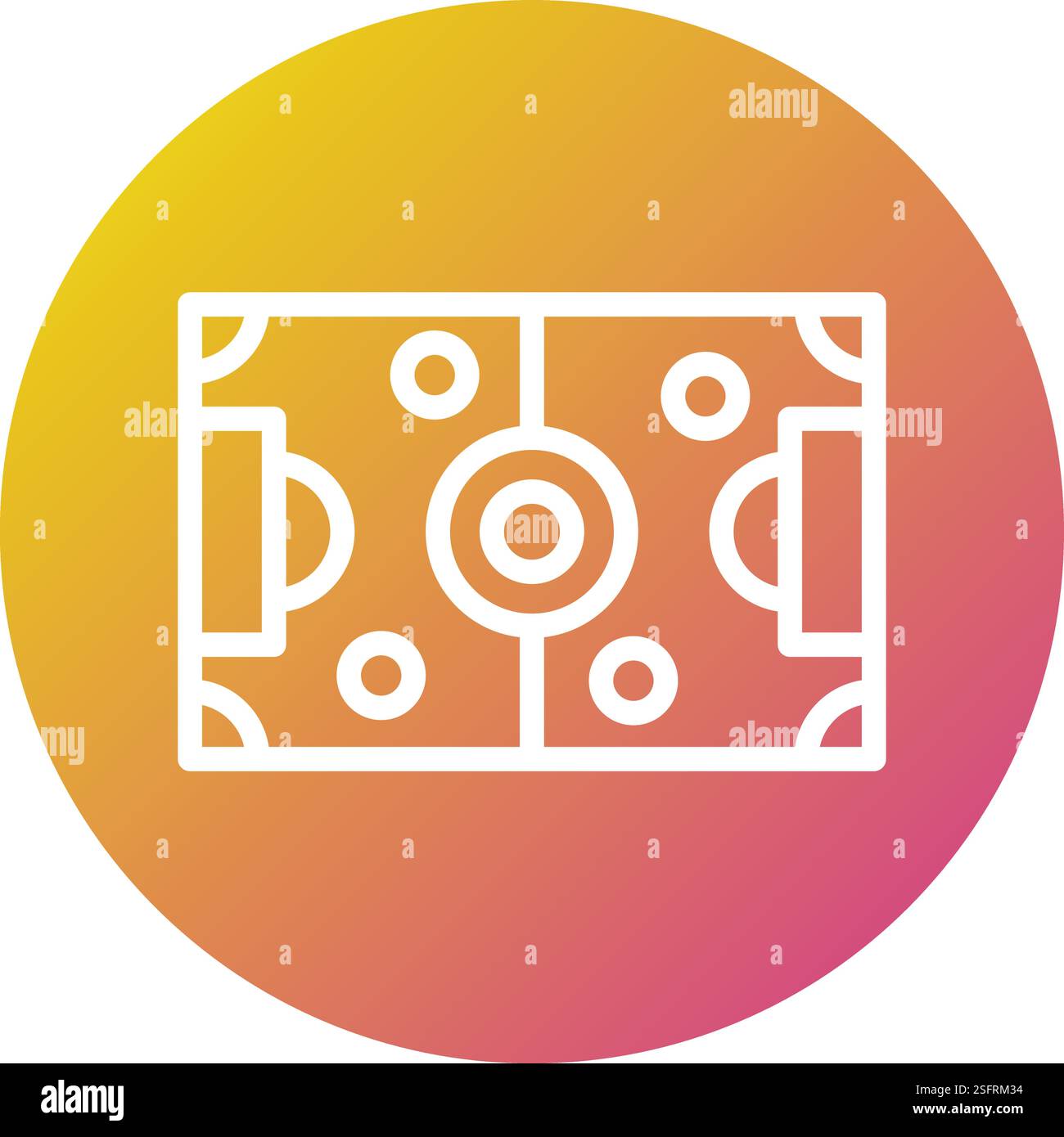 Soccer Field Vector Icon Design Illustration Stock Vector