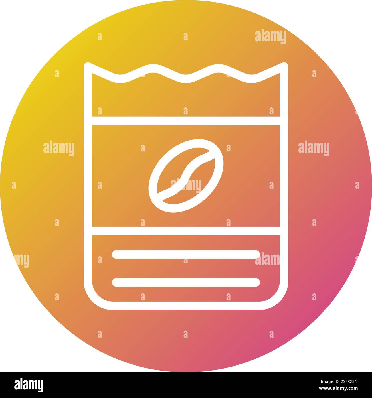 Coffee Beans Vector Icon Design Illustration Stock Vector