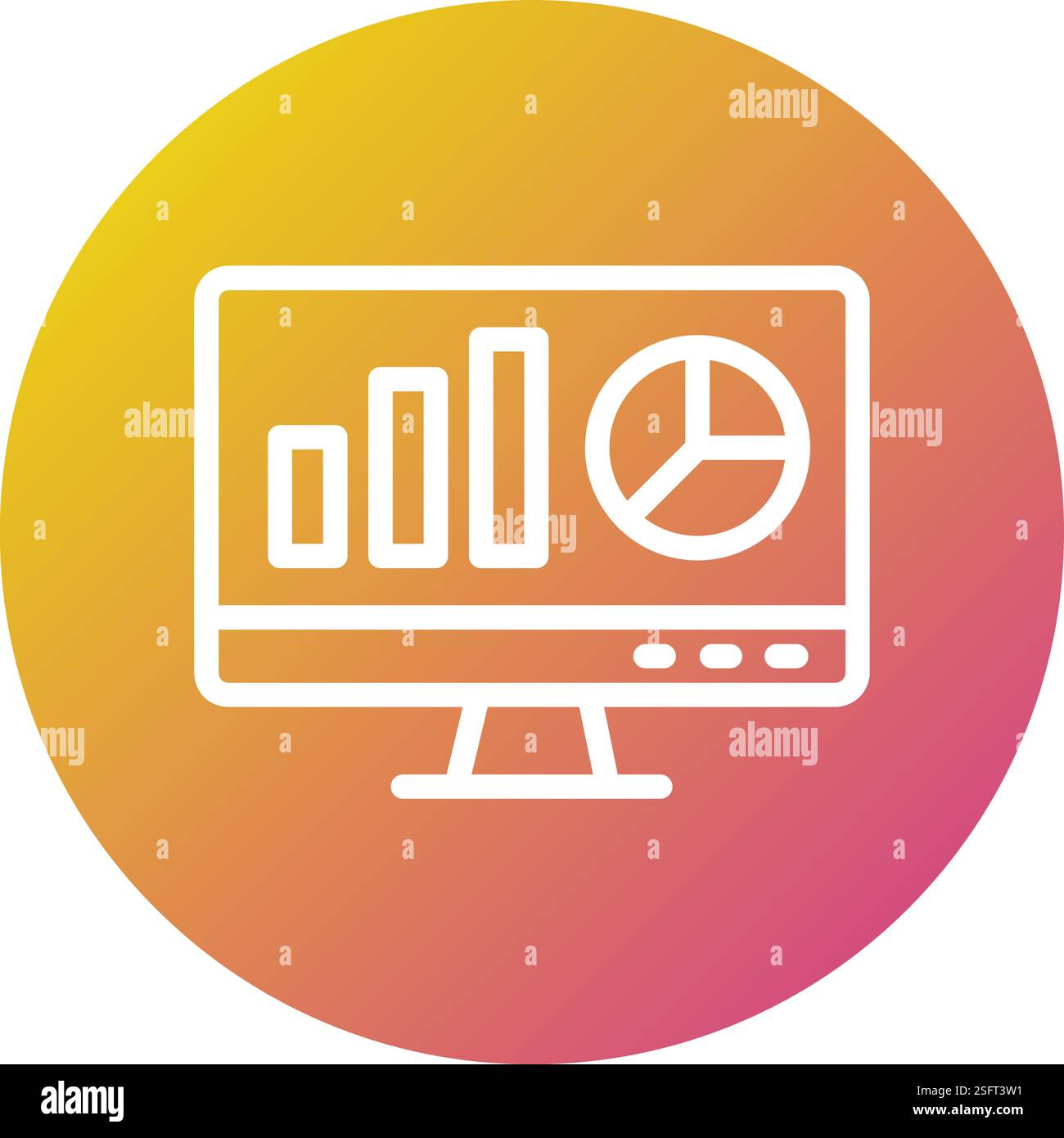Web analytics Vector Icon Design Illustration Stock Vector