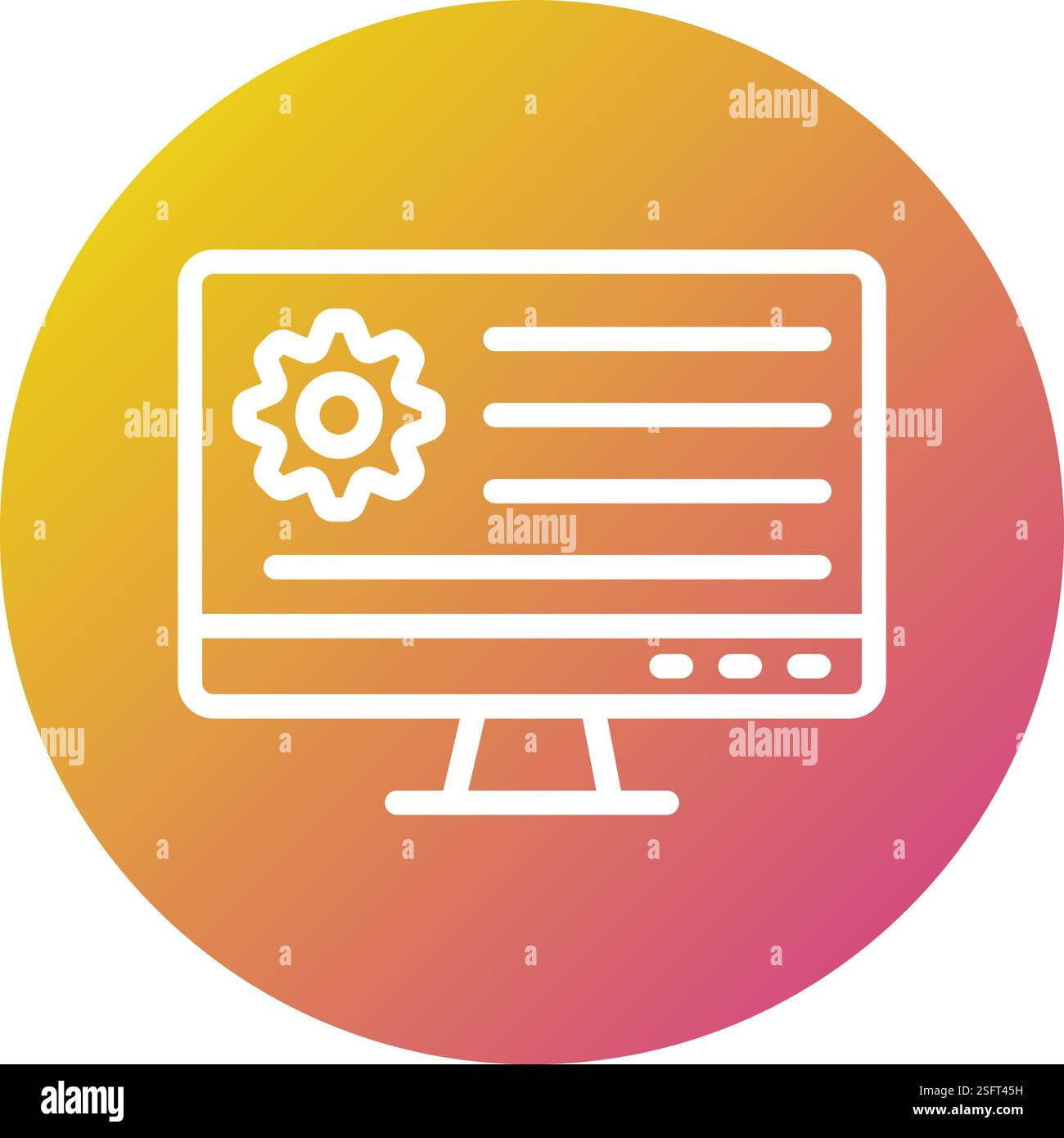 Application Setting Vector Icon Design Illustration Stock Vector