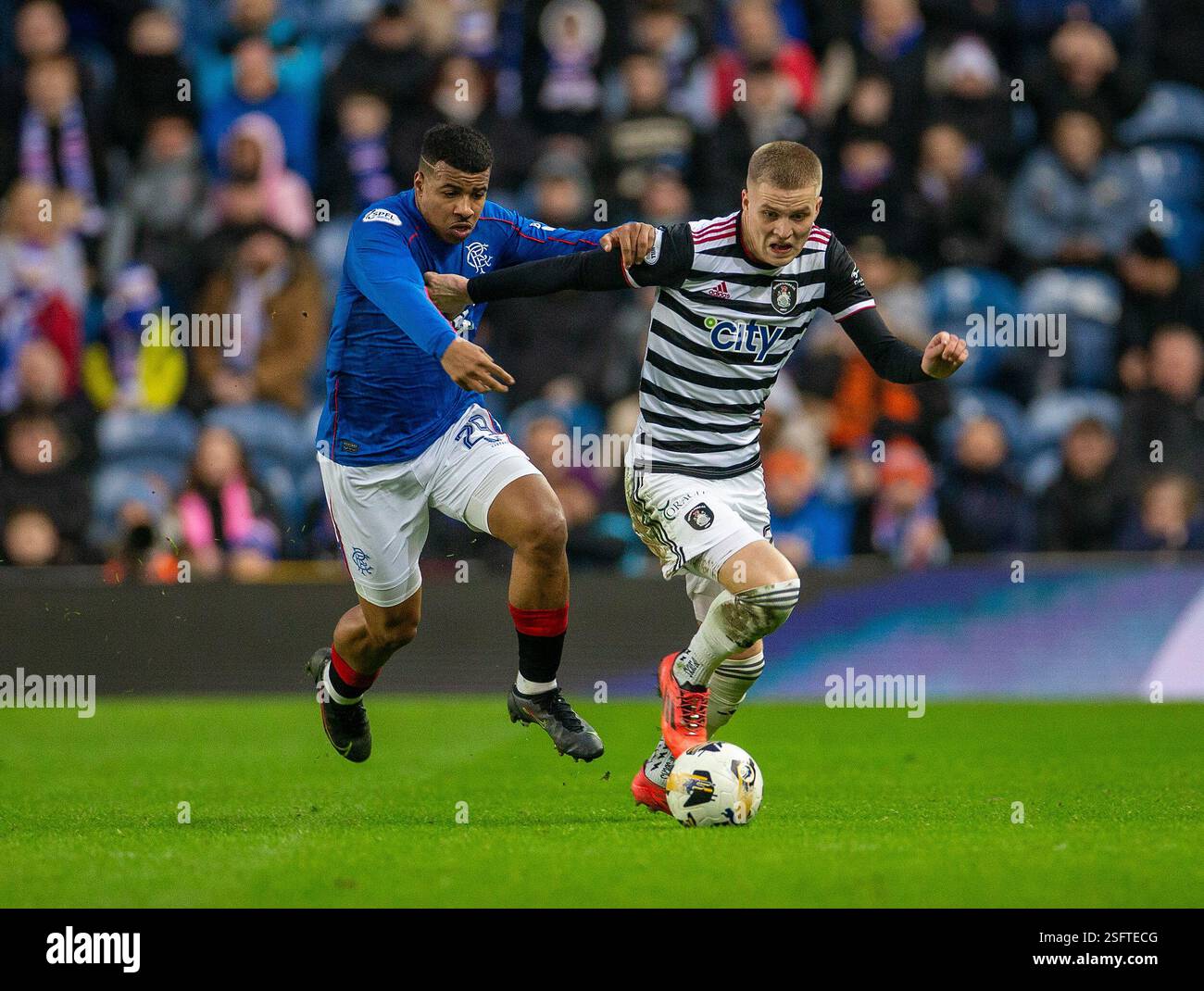 Ibrox Stadium, Glasgow, UK. 9th Feb, 2025. Scottish Cup Fifth Round ...