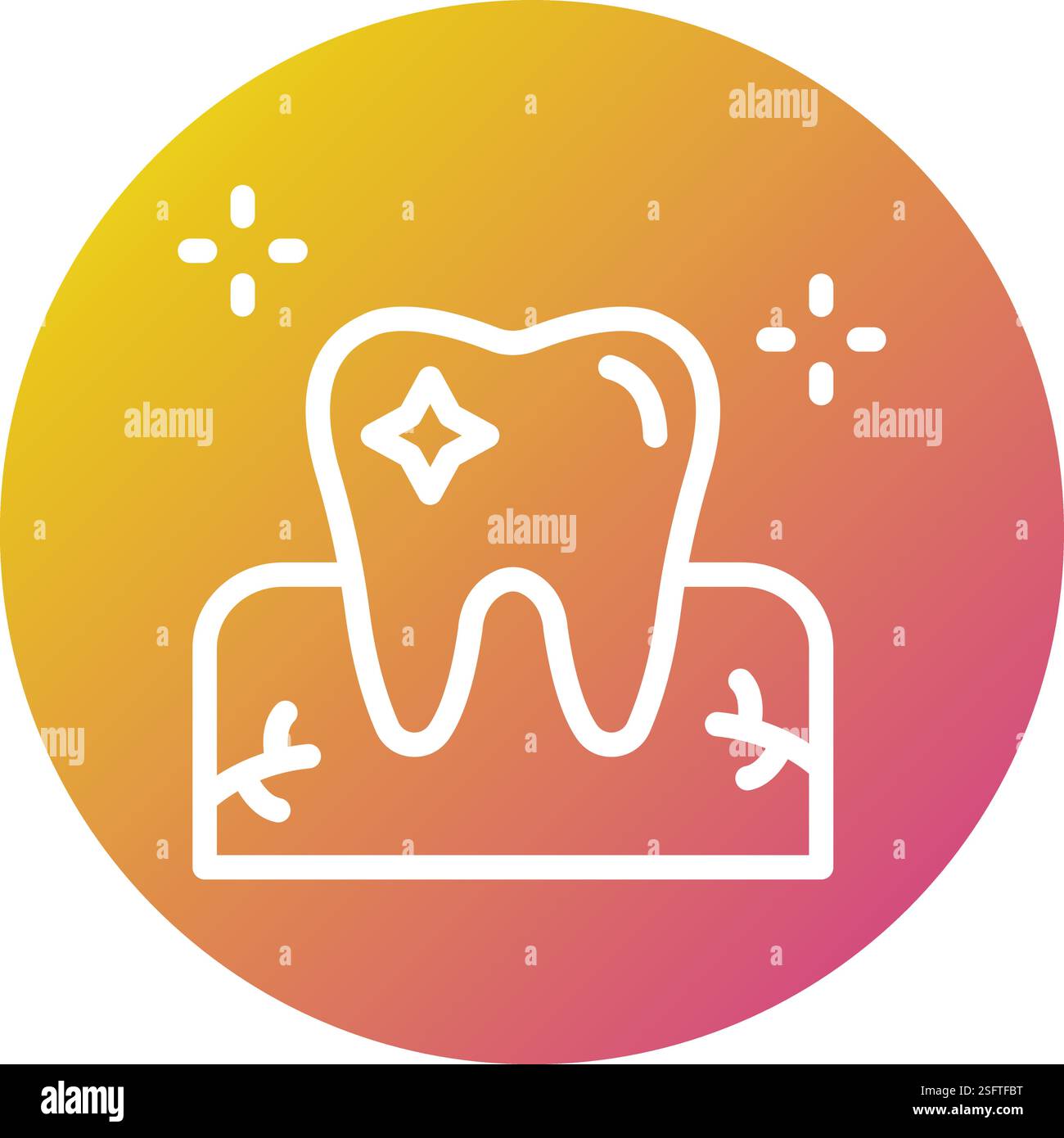 Tooth Hygiene Vector Icon Design Illustration Stock Vector