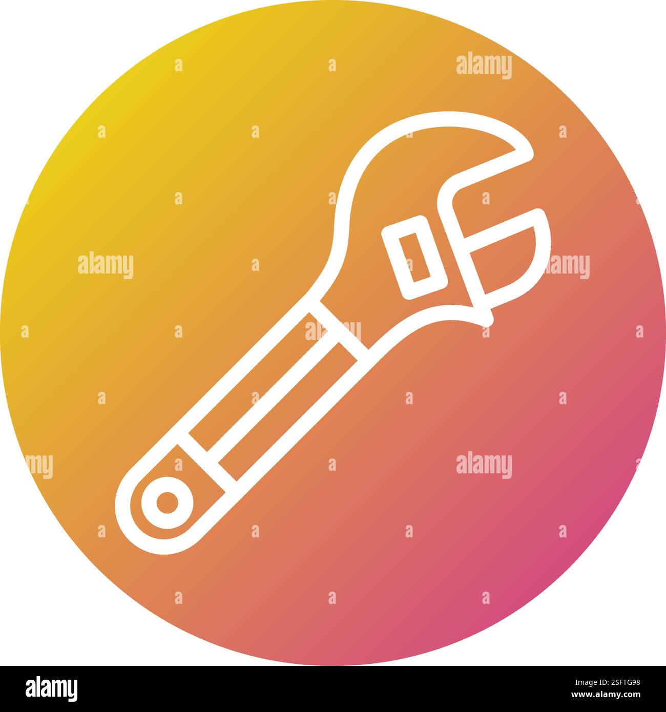 Wrench Vector Icon Design Illustration Stock Vector
